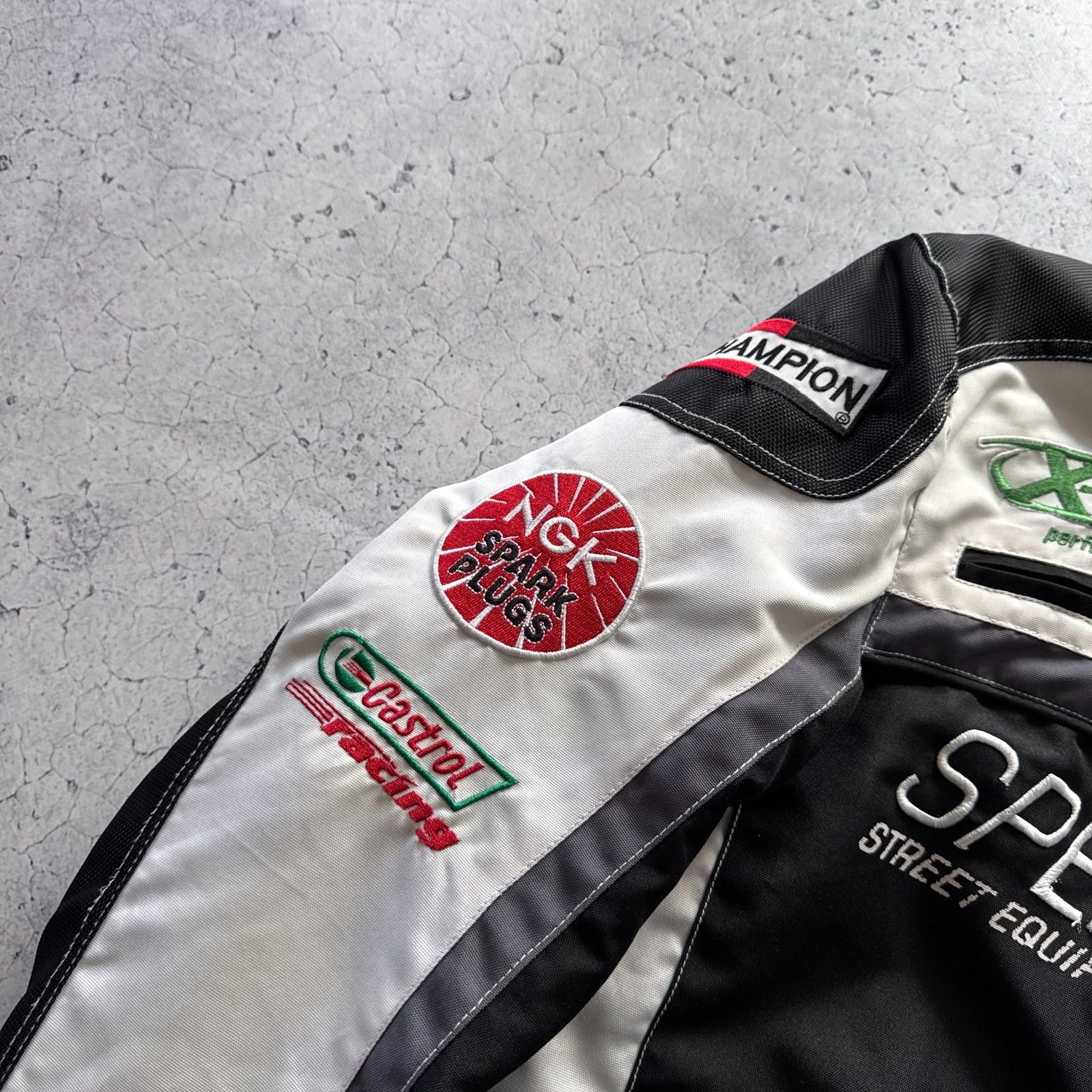 Vintage Racing Fast Line Bomber Jacket 00s Vintage Size L Size US L / EU 52-54 / 3 - 9 Thumbnail