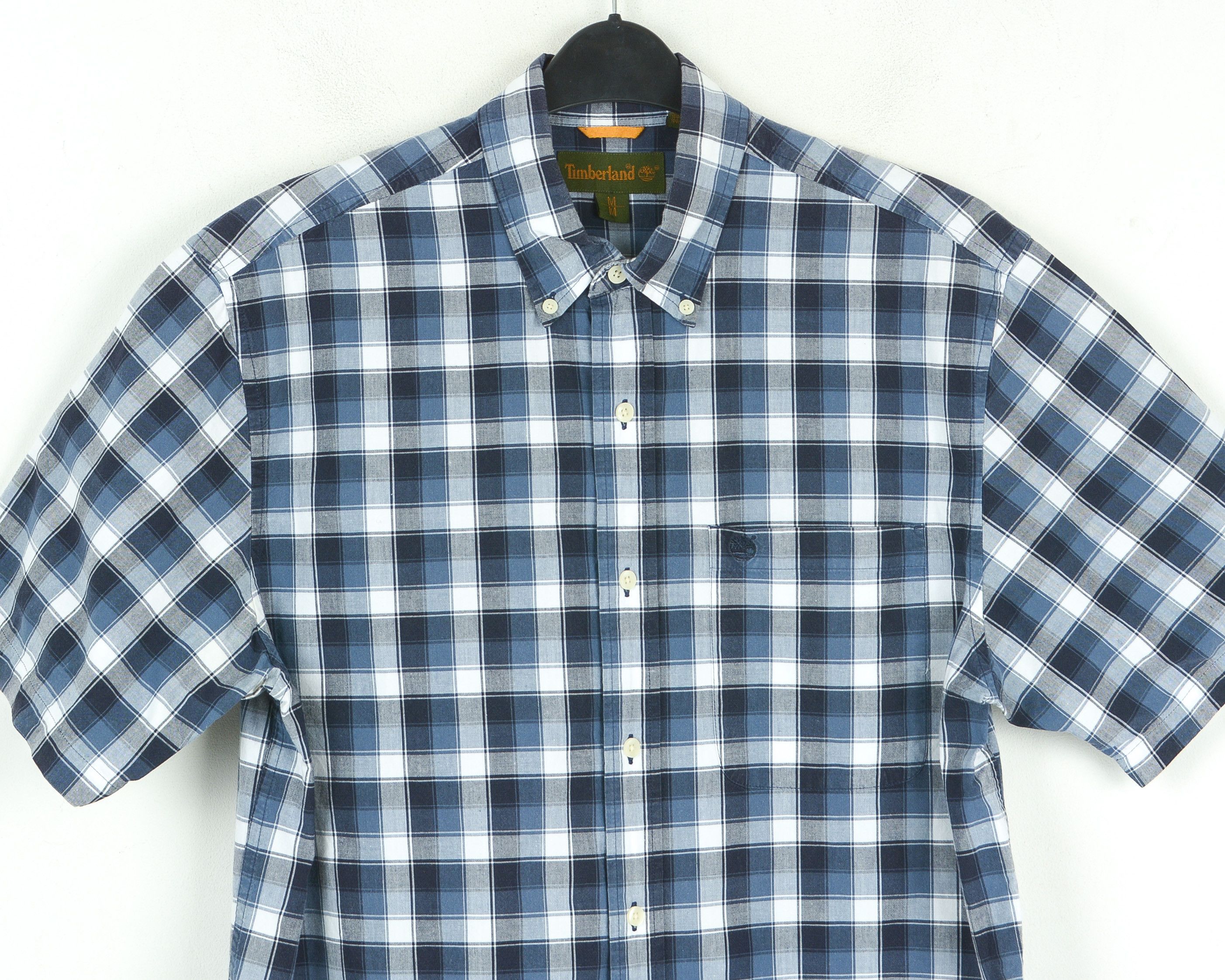 Timberland Casual Shirt Regular Short Sleeved Plaid Check Button Size US M / EU 48-50 / 2 - 6 Thumbnail