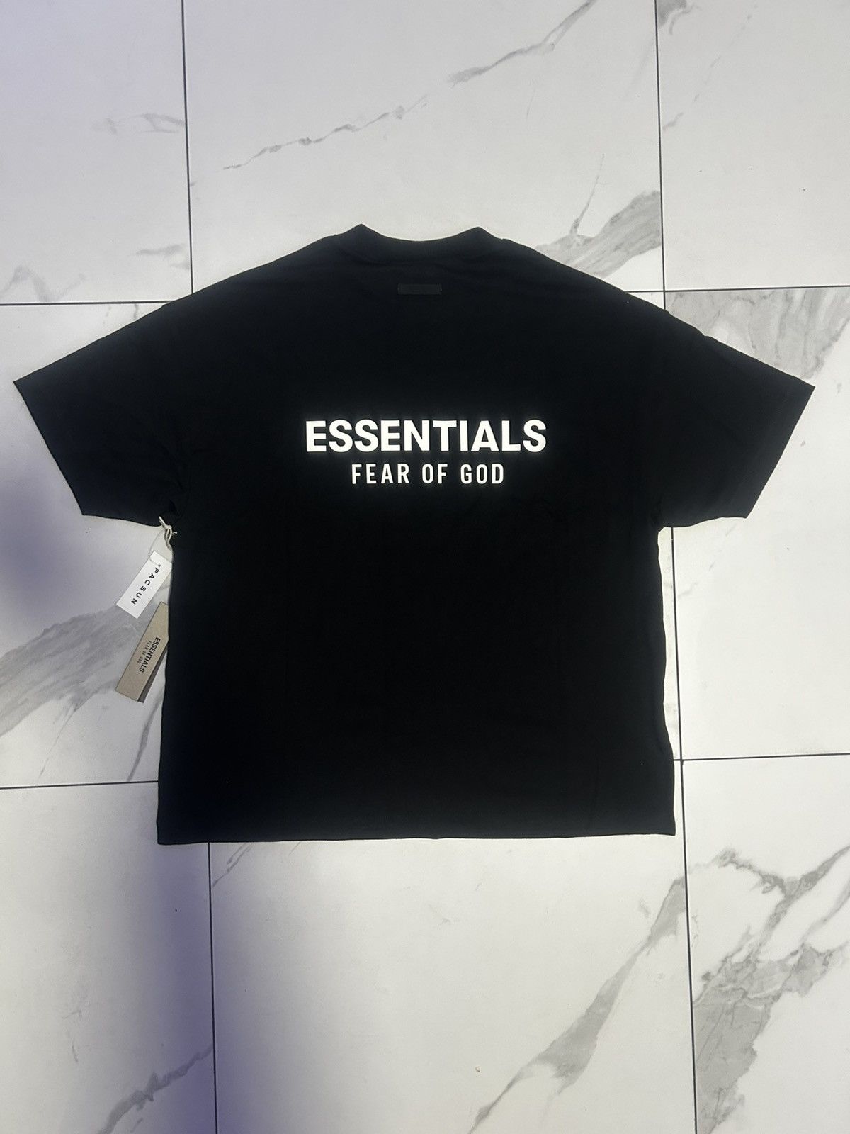 Essentials × Fear of God Fear Of God Essentials Jersey Crewneck T-Shirt ‘Black’ Size US XS / EU 42 / 0 - 2 Thumbnail
