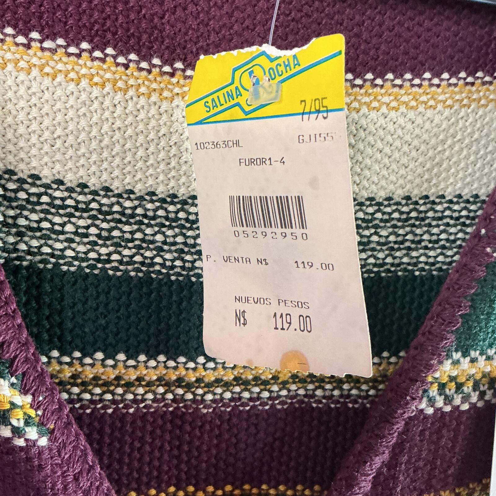 Other Vintage Furor Star FSJ Striped Sweater Vest Men’s Large Tags Size US L / EU 52-54 / 3 - 3 Thumbnail