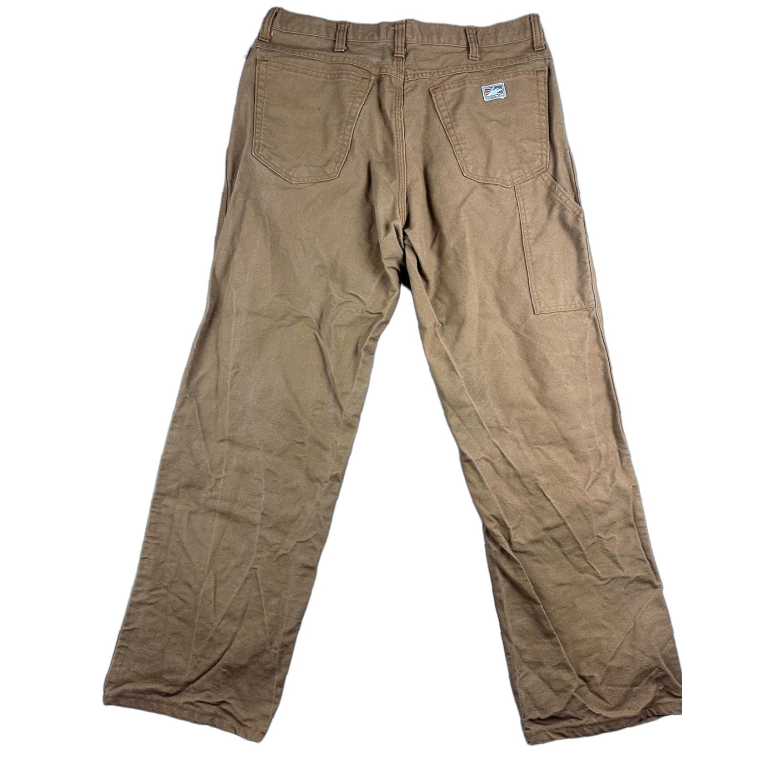 Vintage Tyndale FR Pants Mens 34x30 Brown Carpenter Flame Resistant Workwear Made USA Size US 34 / EU 50 - 1 Thumbnail