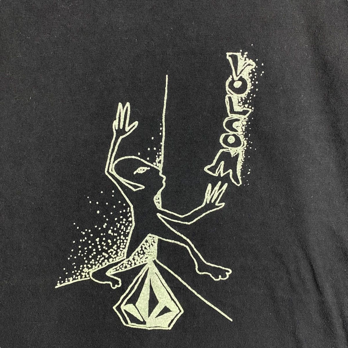 Volcom Vintage 90's VOLCOM Skateboards Alien Graphic Art Tee Shirt Size US L / EU 52-54 / 3 - 2 Thumbnail