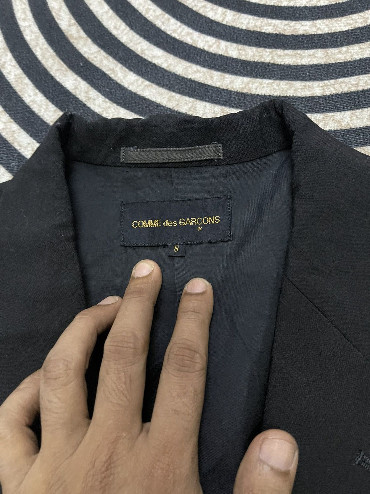 Comme des Garcons AW 1993 COMME DES GARCONS “SYNERGY”WOOL HEM RIB DISTRESSED Size S / US 4 / IT 40 - 10 Thumbnail