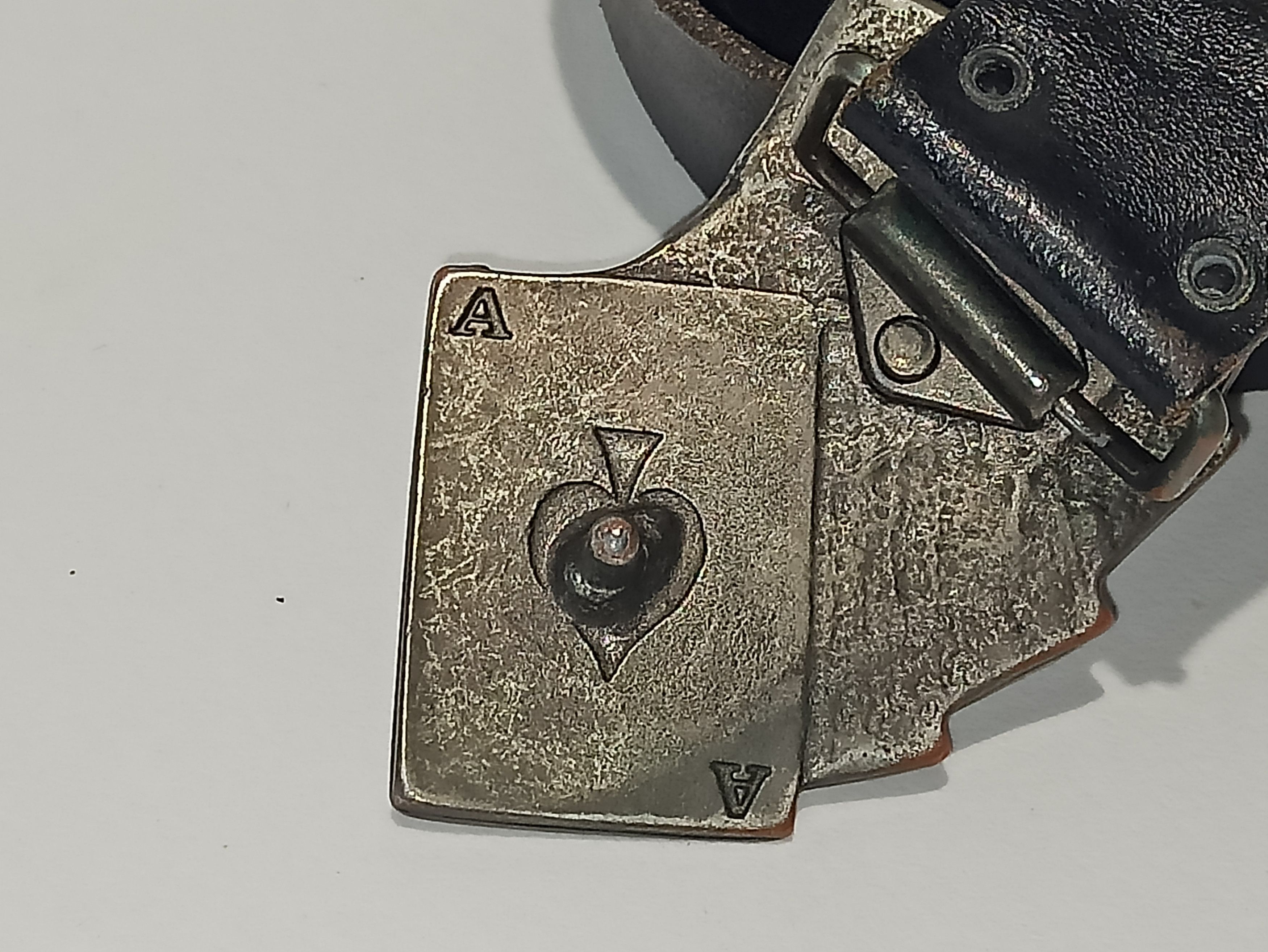 River Island × Vintage River Island Royal Flush leather belt Size ONE SIZE - 3 Thumbnail
