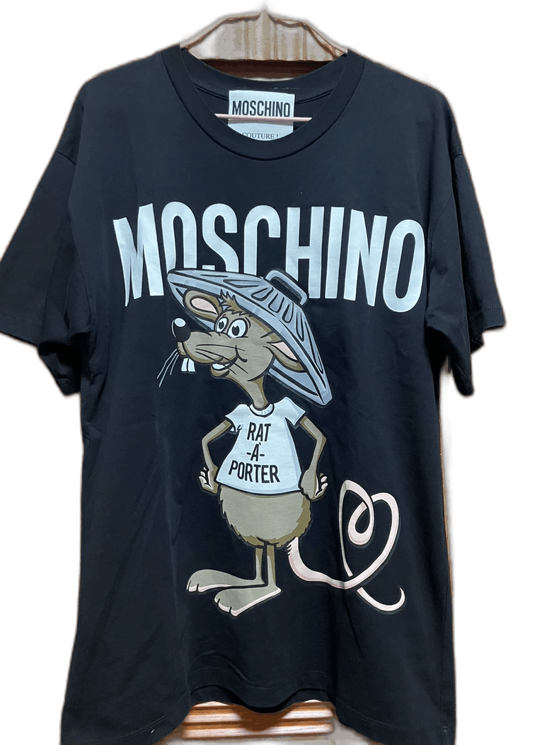 Moschino Moschino Rat-a-Porter Short Sleeve T-Shirt-yf Size US XXS / EU 40 - 1 Thumbnail