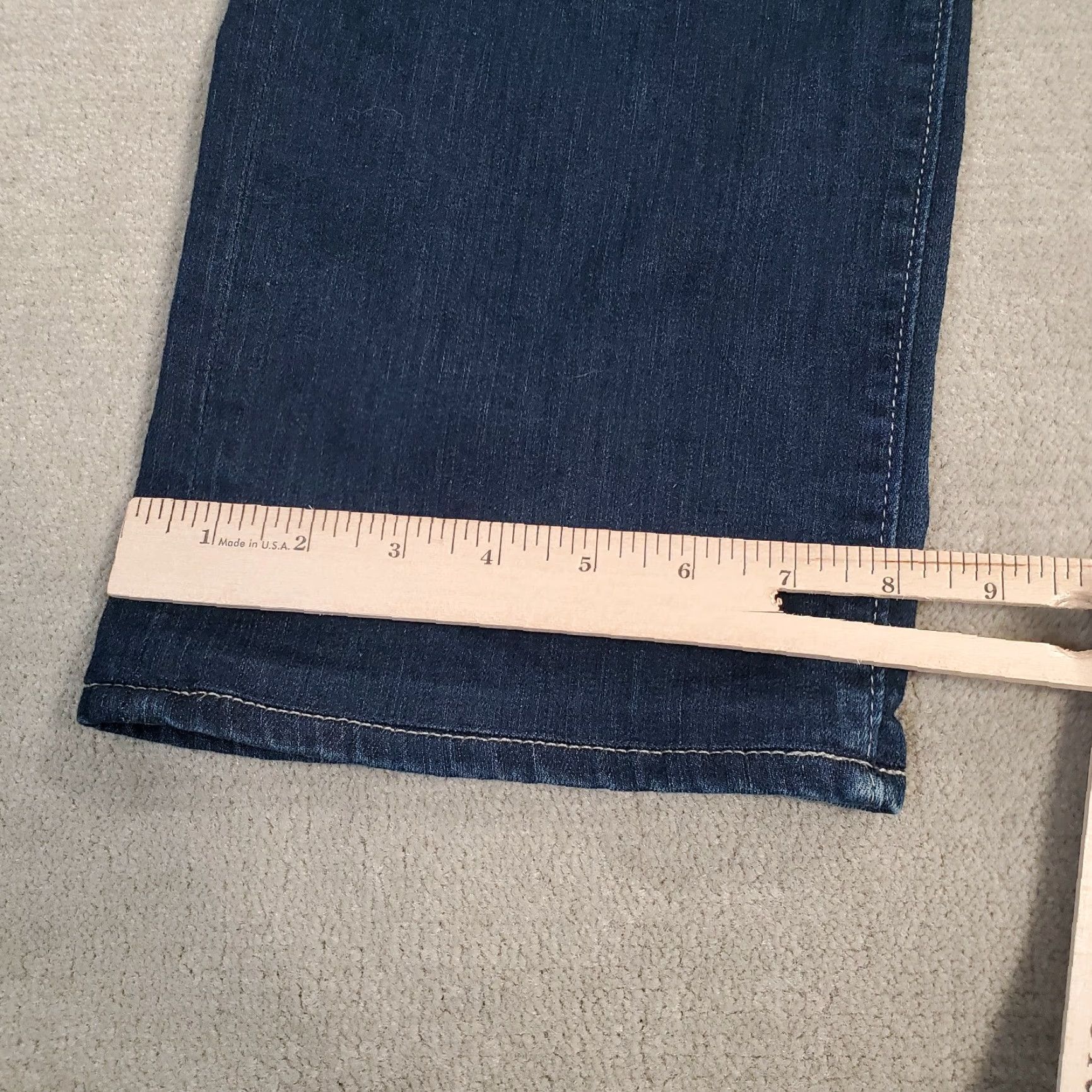 Denime Big Star Jeans Mens 32 S Blue Union Regular Straight Leg Denim Dark Wash Faded Size US 32 / EU 48 - 6 Thumbnail
