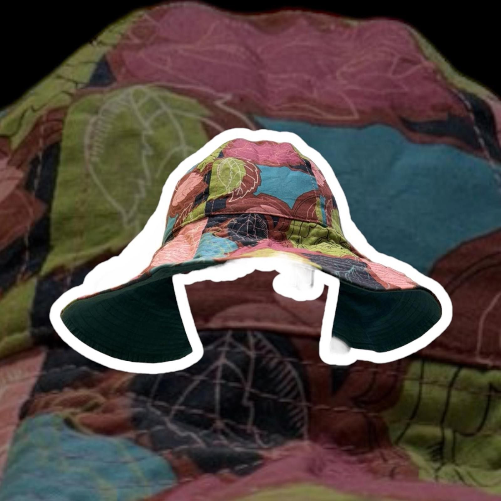 Designer Kitsch Glam Reversible Floral Bucket Hat Size ONE SIZE - 1 Thumbnail