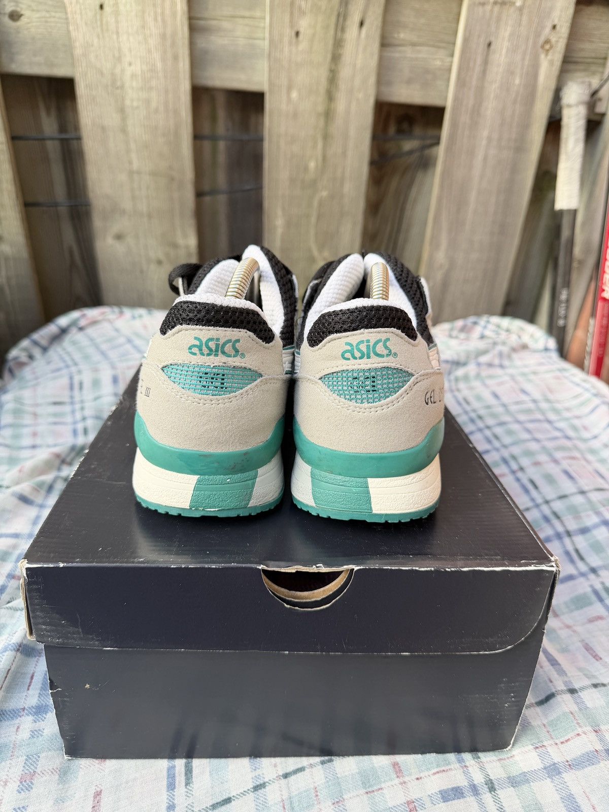 Asics Asics Gel Lyte 3 Grey Black White Mint Size US 9.5 / EU 42-43 - 4 Thumbnail