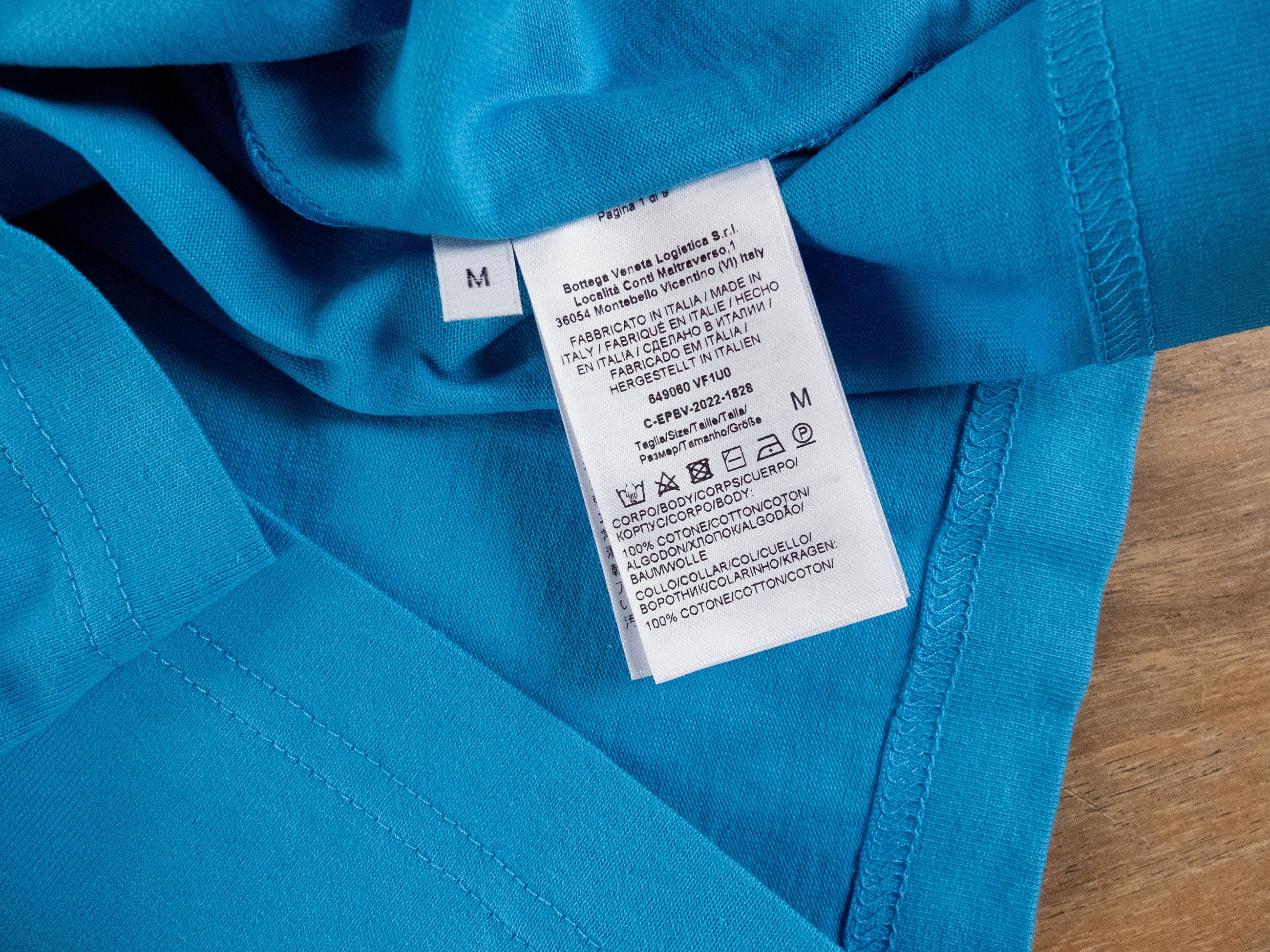Bottega Veneta BOTTEGA VENETA Sunrise solid blue cotton t-shirt Medium q Size M / US 6-8 / IT 42-44 - 5 Thumbnail