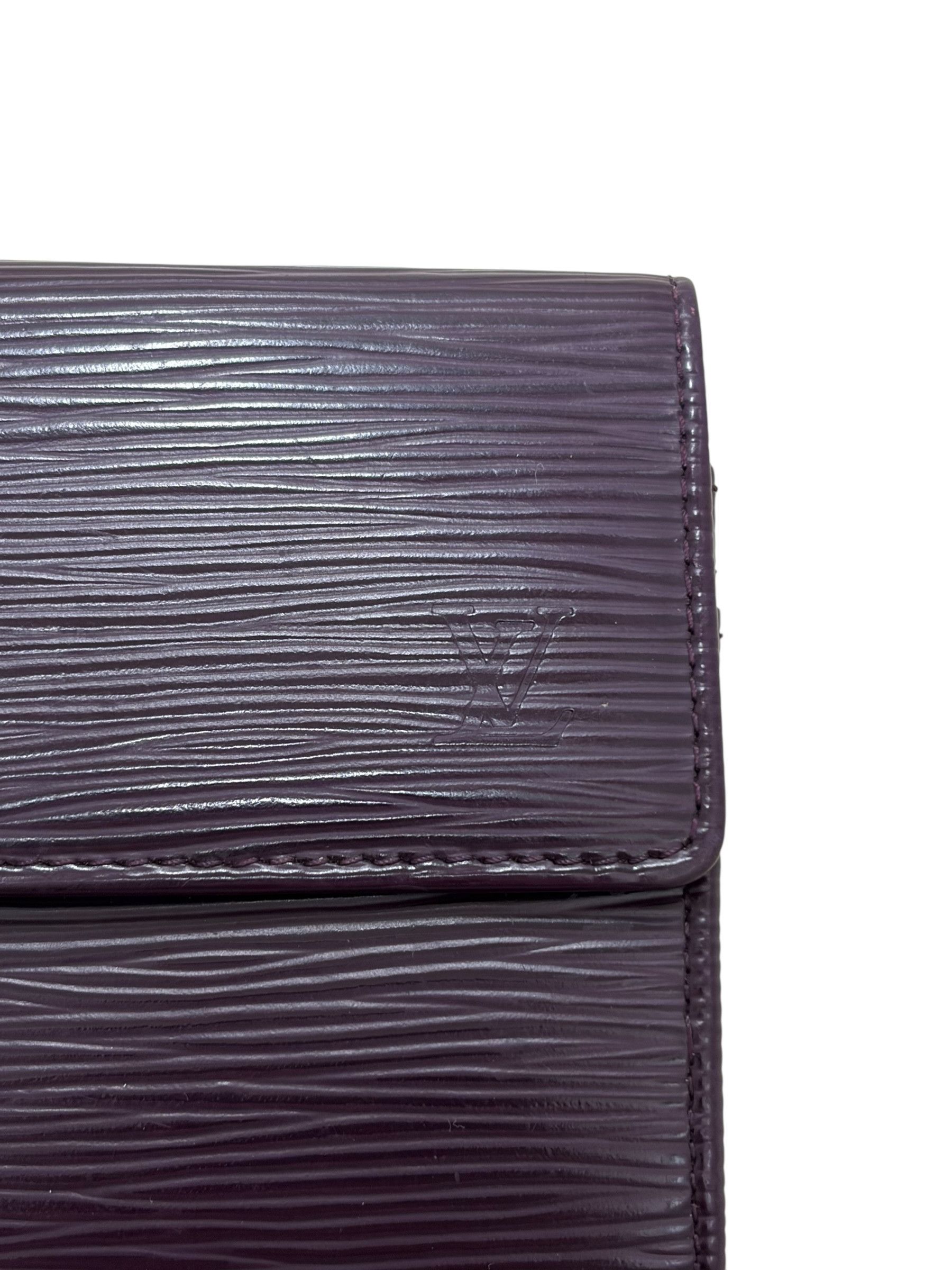 Louis Vuitton Louis Vuitton Purple EPI Leather Logo Long Wallet Size ONE SIZE - 3 Thumbnail