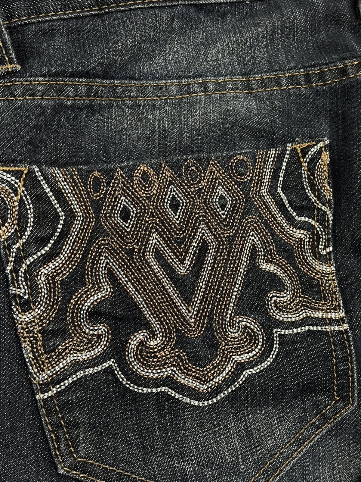 Avirex Avirex Embroidered Pocket Relaxed Fit Jeans Wide Leg Y2K Size US 34 / EU 50 - 3 Thumbnail