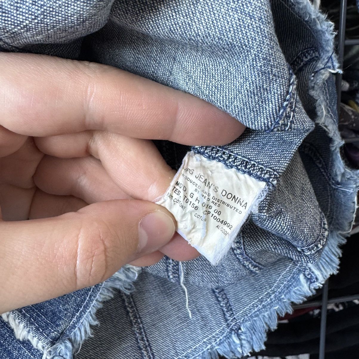 Vintage Jean Paul Gaultier JPG Fray Denim Jacket Size M / US 6-8 / IT 42-44 - 7 Thumbnail