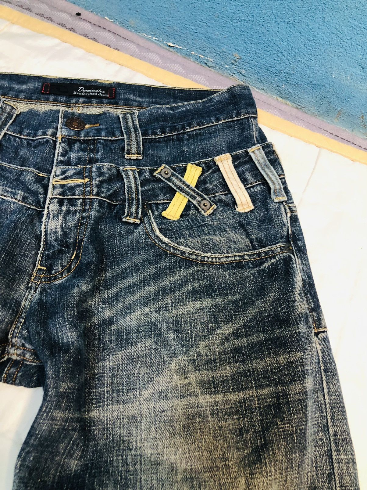 Japanese Brand Dominates Double Waist Jeans (2) Size US 30 / EU 46 - 6 Thumbnail