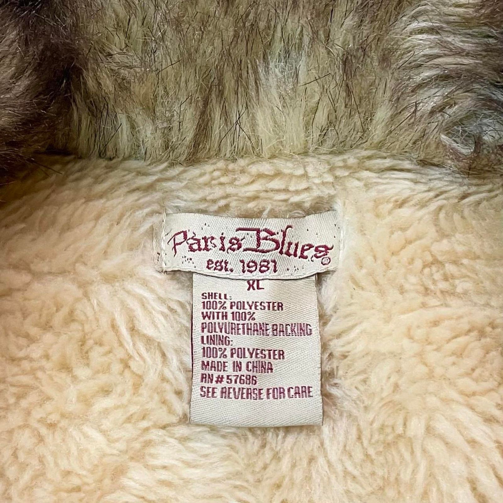Vintage VTG Y2K boho hippie Paris Blues suede Penny Lane afghan Coat Size XL / US 12-14 / IT 48-50 - 7 Thumbnail