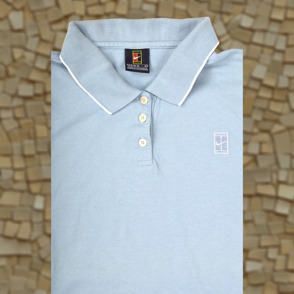 Nike Nike Court polo Shirt Womens Short Sleeve Blue M Size M / US 6-8 / IT 42-44 - 1 Thumbnail