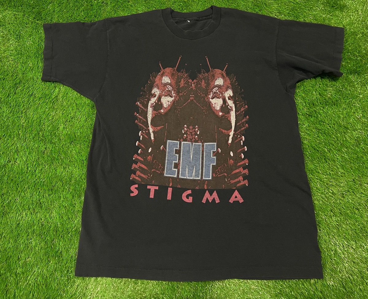 Band Tees RARE OFFICIAL EMF - Stigma 1992 U.S Tour Double Sided Shirt Size US XL / EU 56 / 4 - 1 Thumbnail
