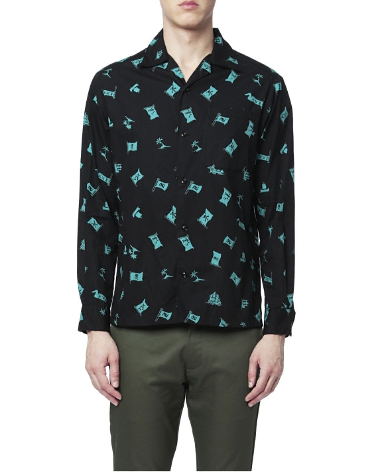 NEIGHBORHOOD ALOHA FLAG C-SHIRT LS