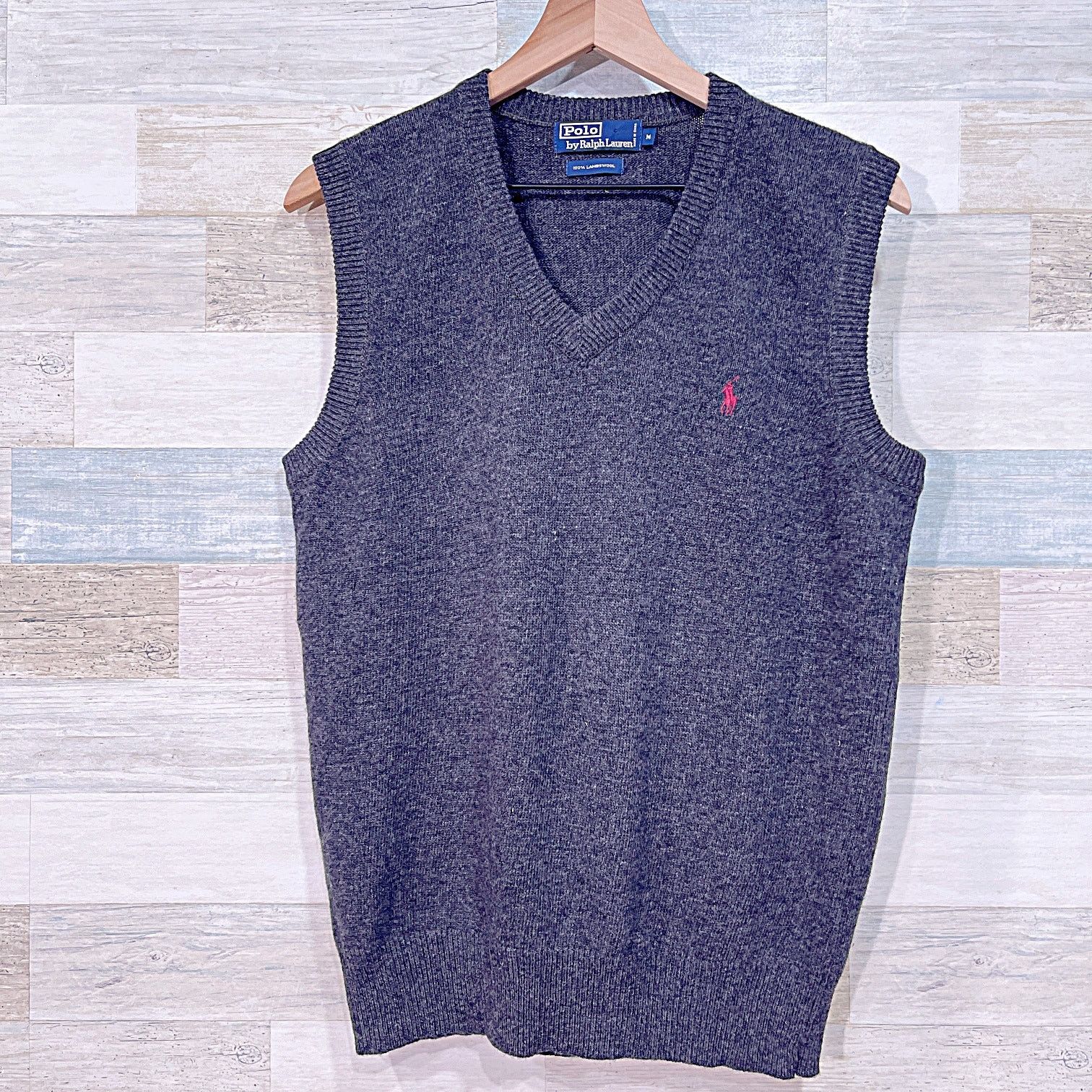 Polo Ralph Lauren POLO Ralph Lauren 100% Lambswool Sweater Vest Mens Medium Size US M / EU 48-50 / 2 - 1 Thumbnail