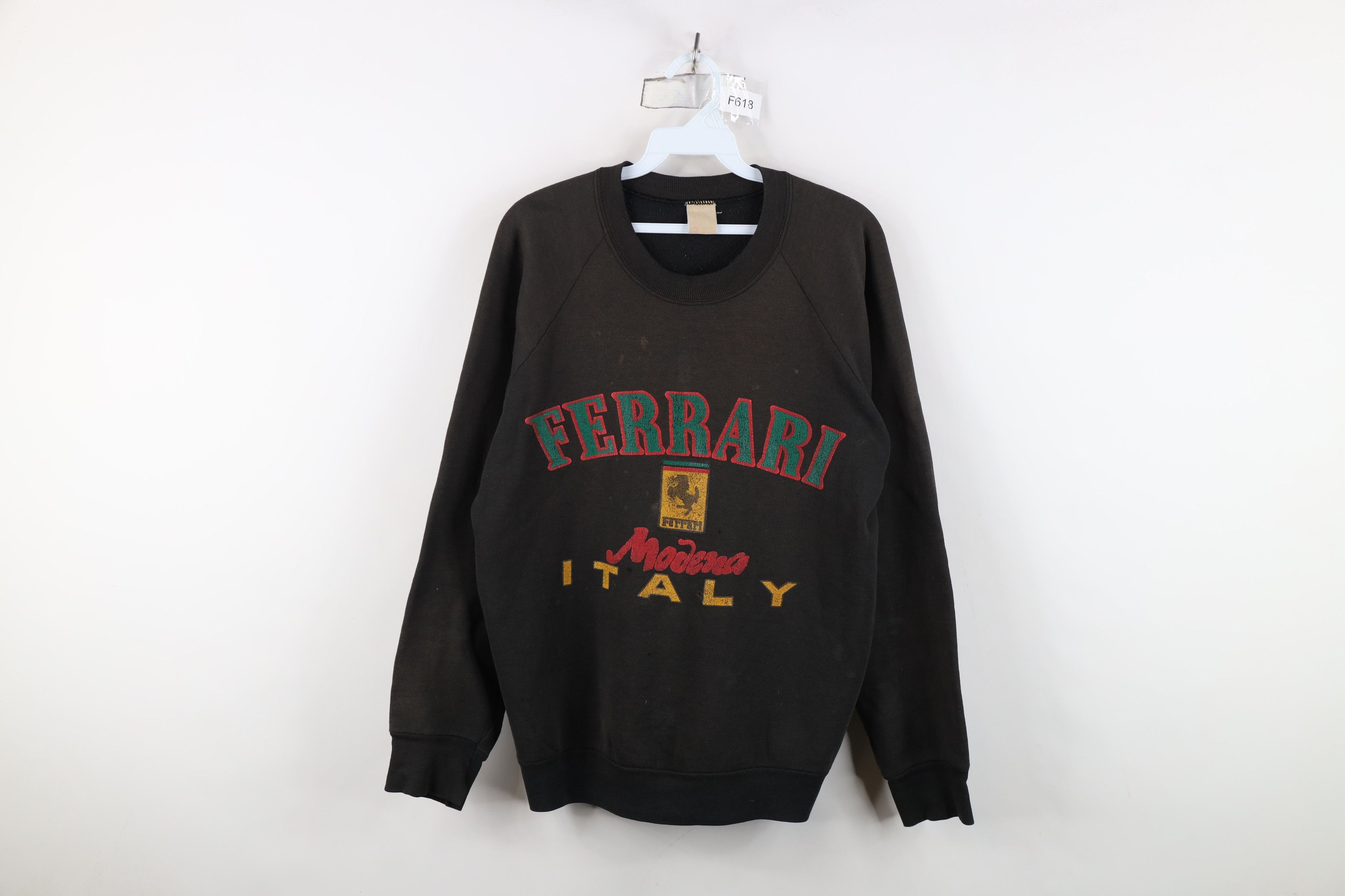 Vintage Vintage 90s Ferrari Modena Italy Racing Crewneck Sweatshirt Size US L / EU 52-54 / 3 - 1 Thumbnail