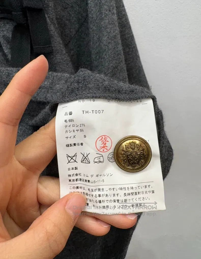 Comme des Garcons Comme Des Garcons Grey bow wool cardigan Size S / US 4 / IT 40 - 6 Thumbnail