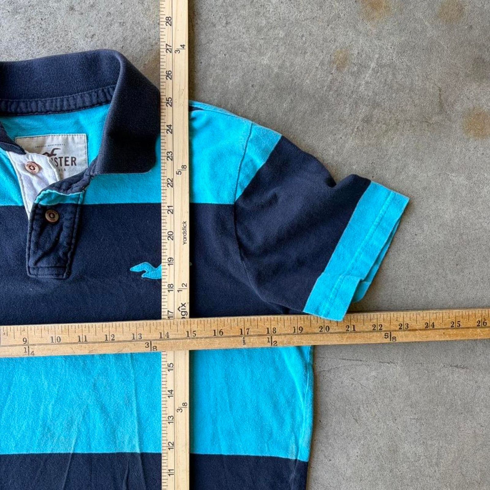 Hollister 2000s hollister striped surf polo Size US L / EU 52-54 / 3 - 3 Thumbnail