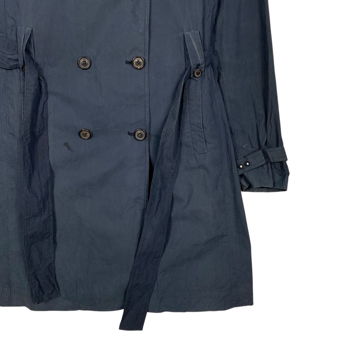 Japanese Brand PIAZZA SEMPIONE Double Breasted Trench Coat #1601-C71 Size M / US 6-8 / IT 42-44 - 4 Thumbnail