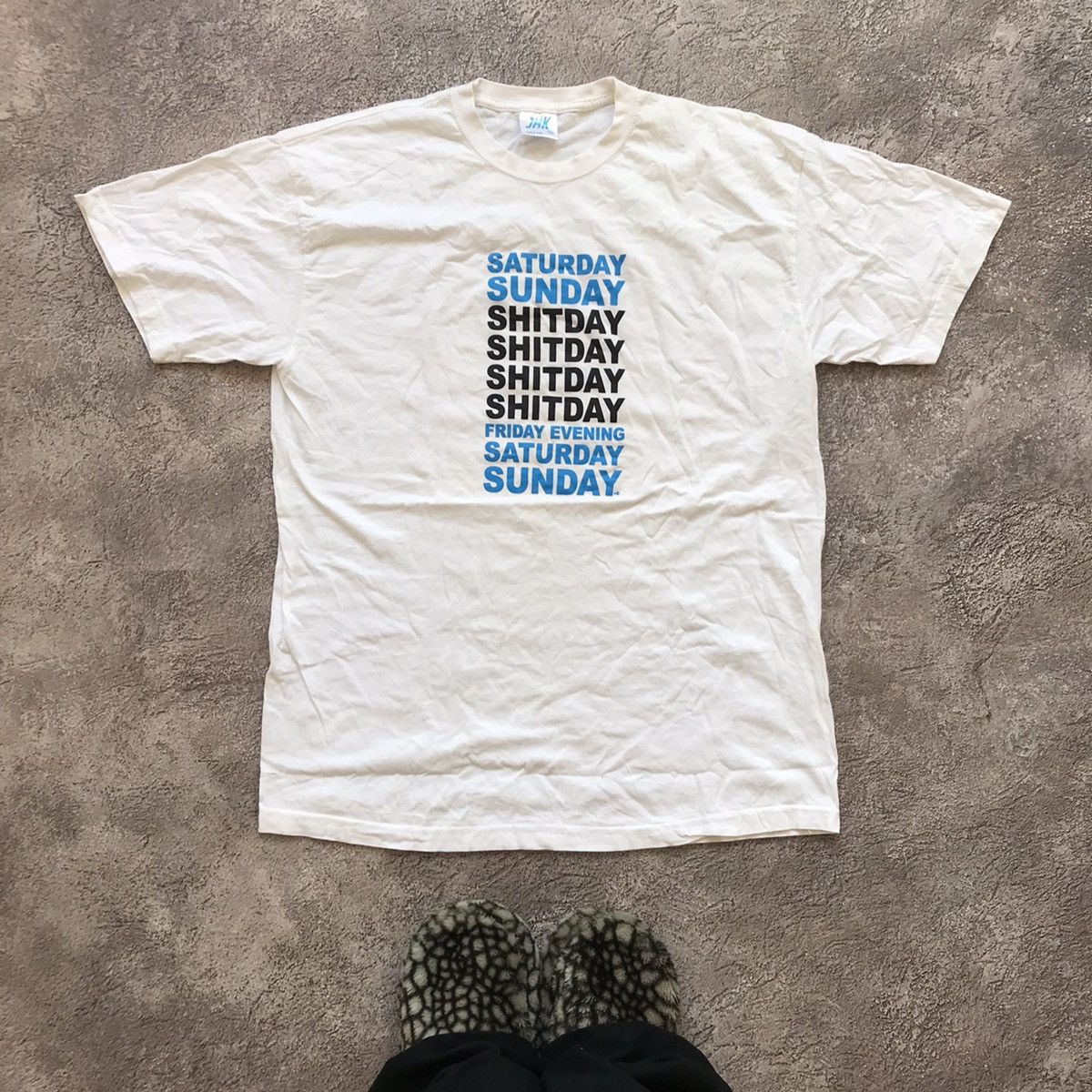 Vintage Vintage Y2K Graphic Tee Funny Slogan Streetwear Skate XL Size US XL / EU 56 / 4 - 1 Thumbnail
