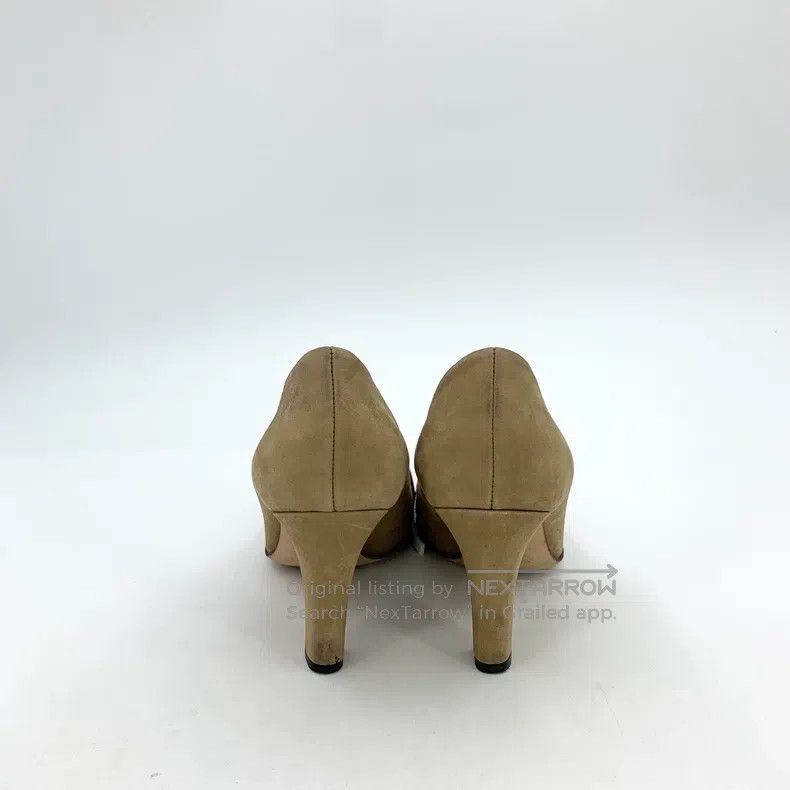 Gucci Gucci Dark brown logo round toe thick heel high heels Size US 6 / IT 36 - 4 Thumbnail