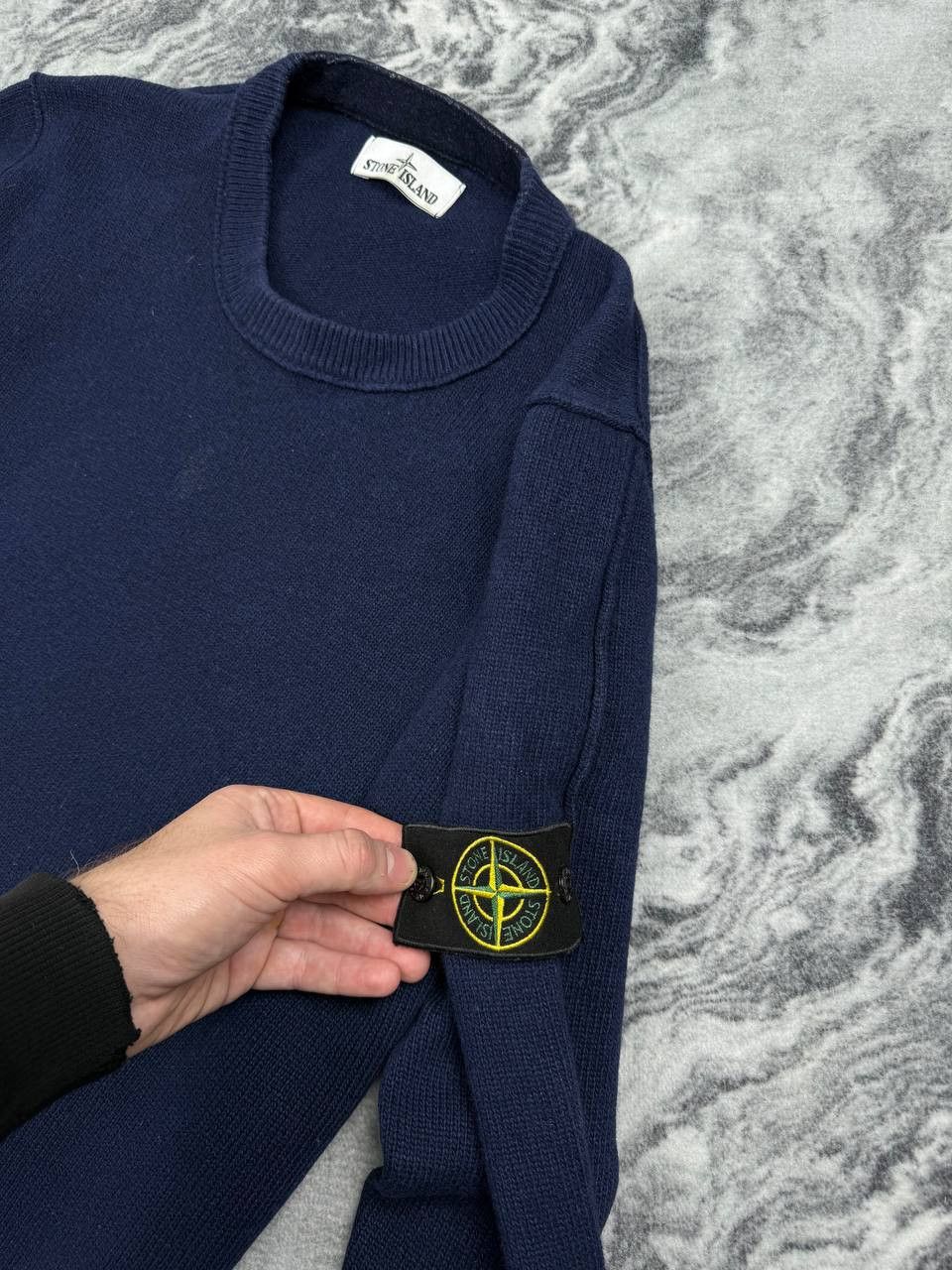Stone Island Vintage Stone Island Knit Sweater Pullover Wool Size US XL / EU 56 / 4 - 4 Thumbnail