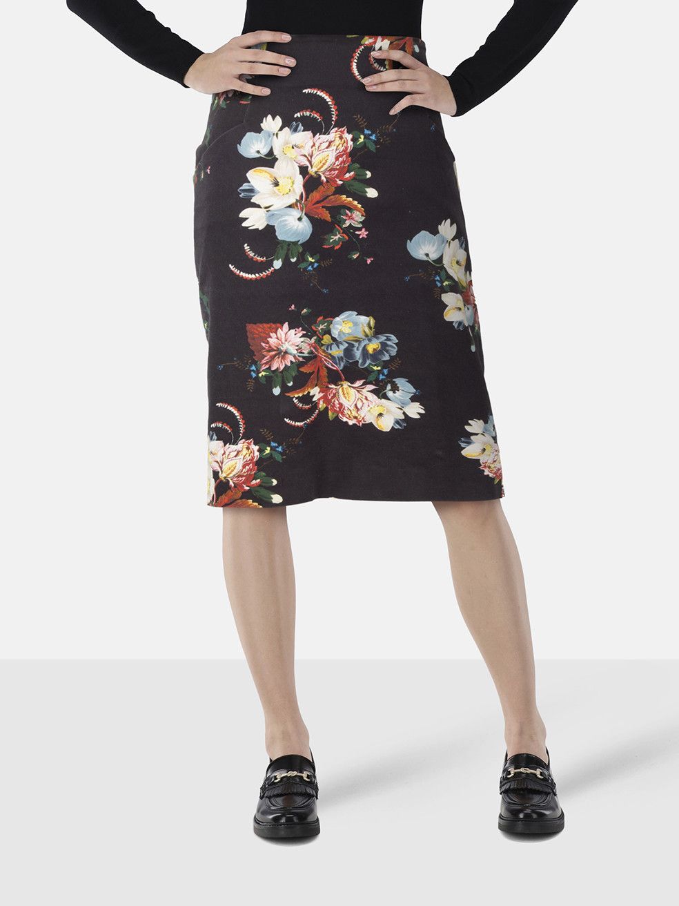 Erdem Floral Print Knee Length Skirt Size 30" / US 8 / IT 44 - 1 Thumbnail