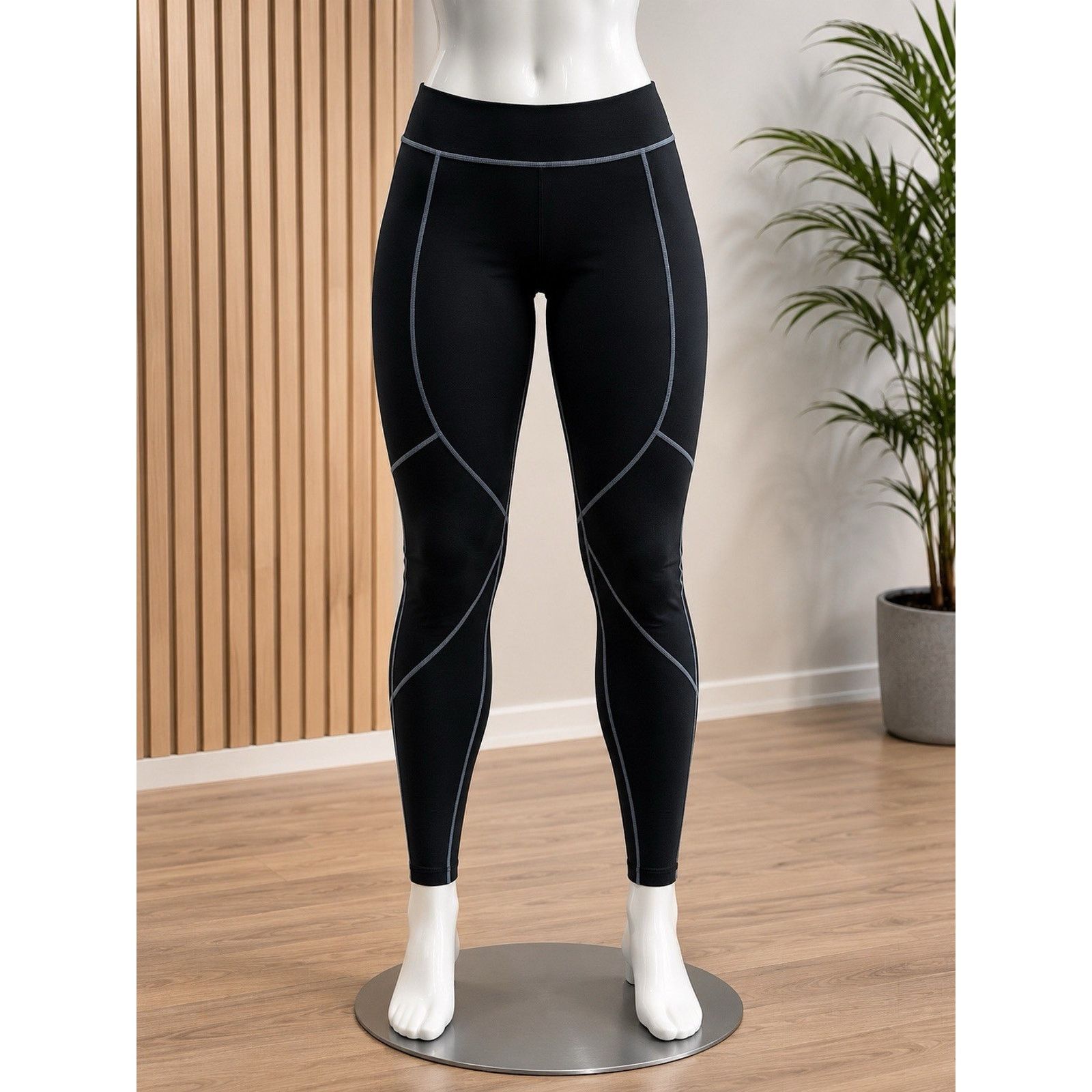 Zara ZARA Black Ankle Leggings Elastic Waist Women's Size XL Size 38" / US 16 / IT 52 - 3 Thumbnail