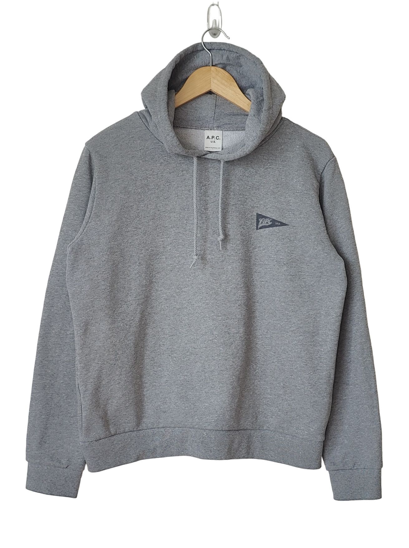 Paris APC USA Flag Grey Sweatshirt Hoodie