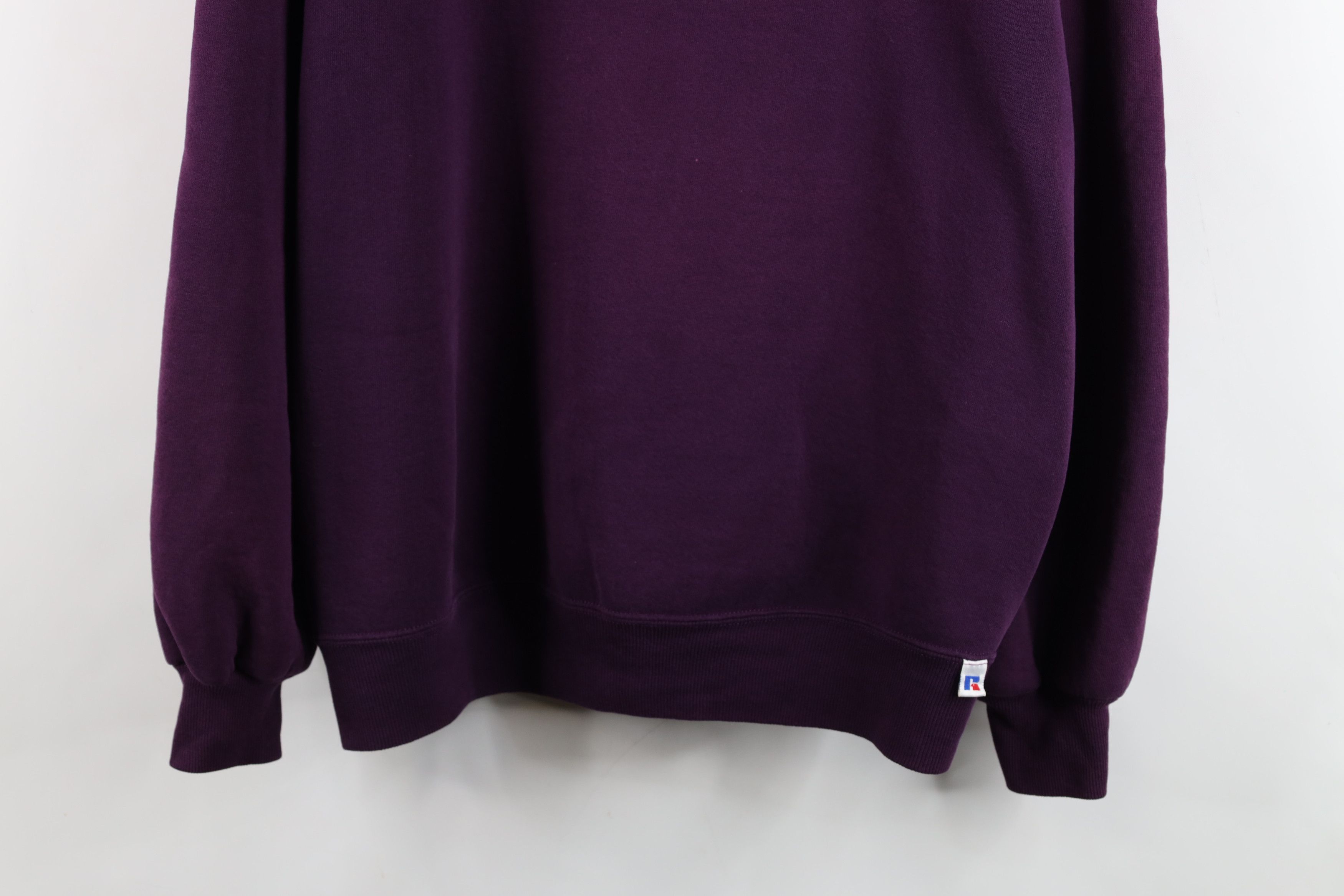 Russell Athletic Vintage 90s Russell Athletic Crewneck Sweatshirt Purple USA Size US XL / EU 56 / 4 - 3 Thumbnail