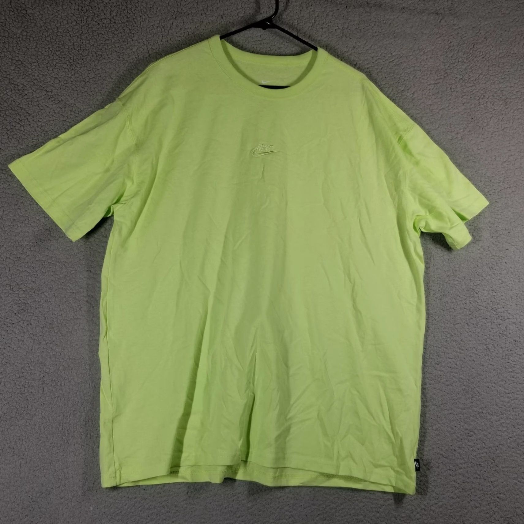Nike Nike Sportswear Casual T-Shirt Men XL Green Short Sleeve Crew Neck Logo Cotton All Seasons Size US XL / EU 56 / 4 - 2 Thumbnail
