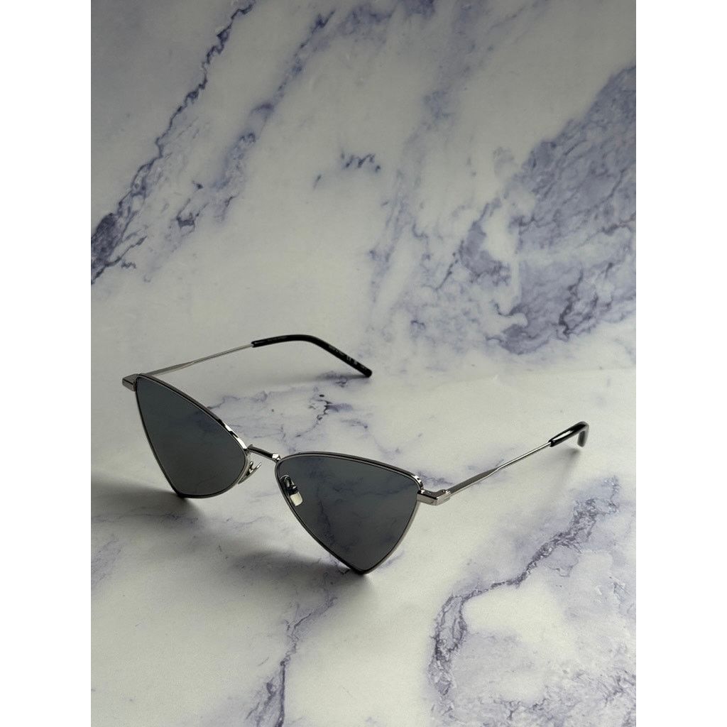 Saint Laurent Paris NEW Saint Laurent SL303 Jerry Sunglasses in Silver Mirror Size ONE SIZE - 3 Thumbnail