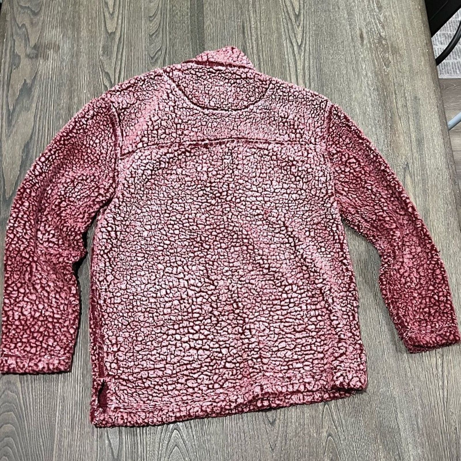 Vintage Boxercraft Jacket Sherpa Quarter Zip Fleece Pullover Red M Size M / US 6-8 / IT 42-44 - 4 Thumbnail