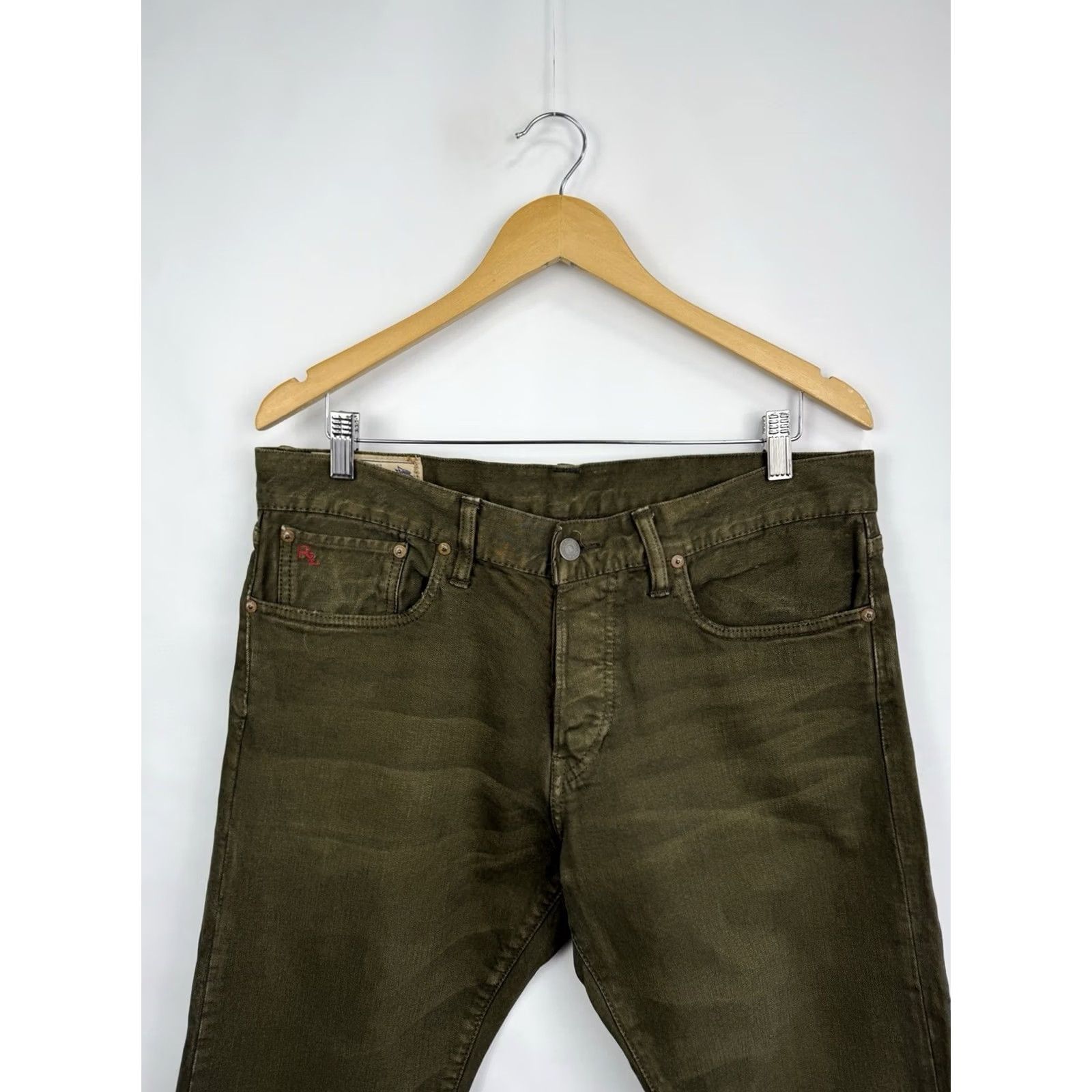 Polo Ralph Lauren VINTAGE Polo Ralph Lauren Sullivan Slim Jeans Olive USA Size 34/32 Slim Size US 34 / EU 50 - 4 Thumbnail