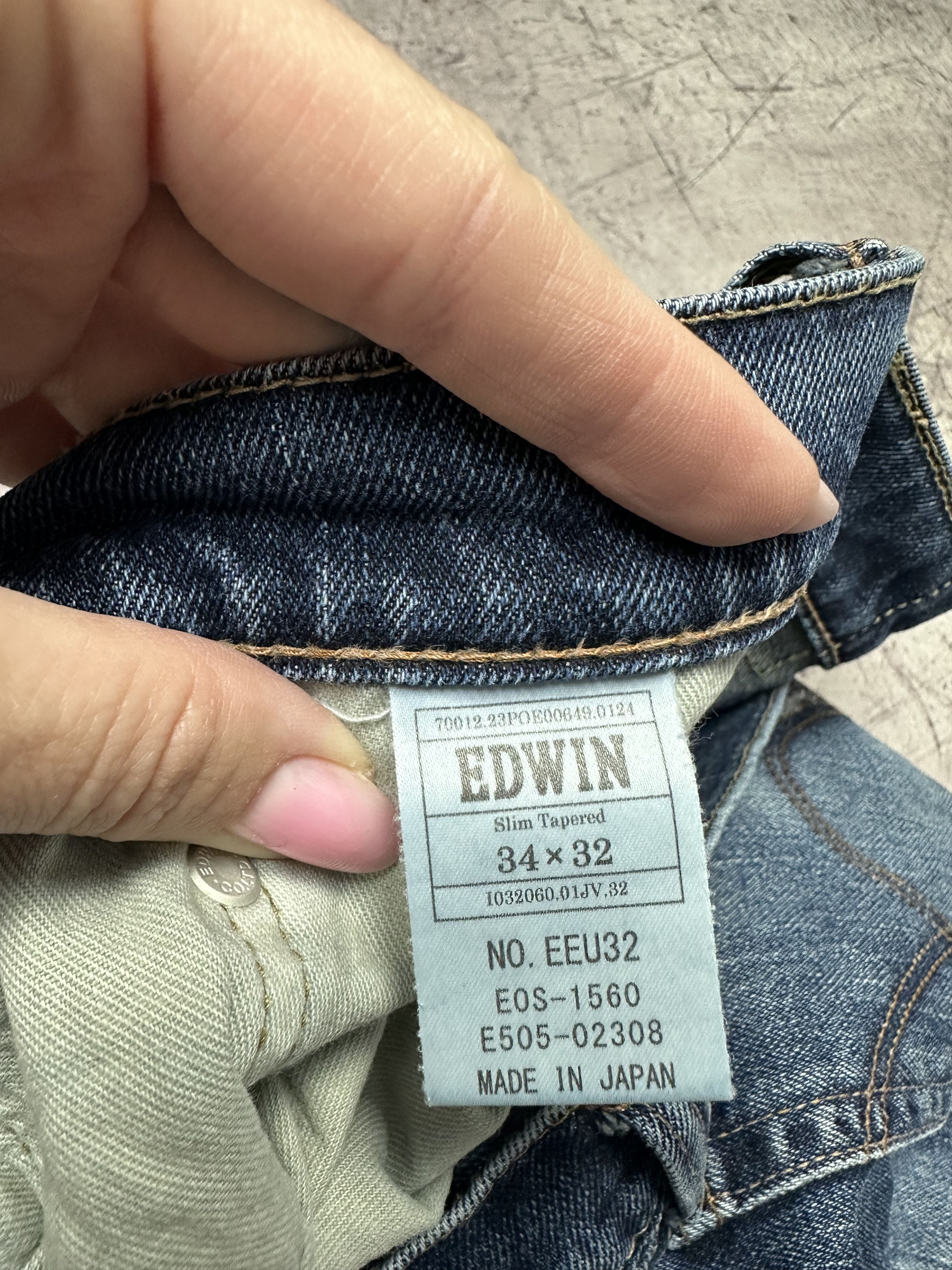 Edwin Edwin Mens Slim Tapered Denim Pants Jeans Made in Japan Size US 34 / EU 50 - 8 Thumbnail