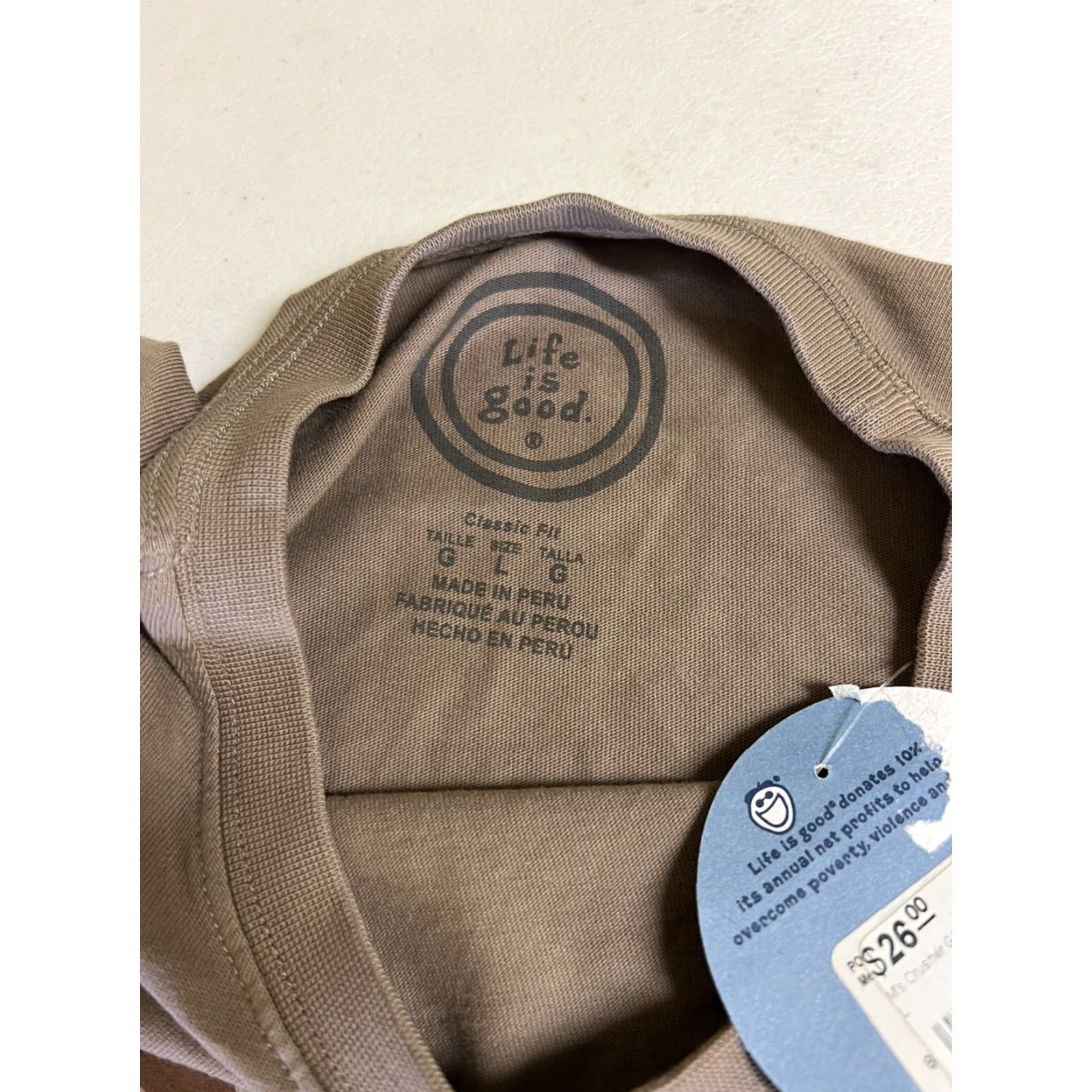 Life is Good Life Is Good GRILL SERGEANT Crusher S/S Shirt T-Shirt BROWN Men's Large L NWT Size US L / EU 52-54 / 3 - 4 Thumbnail