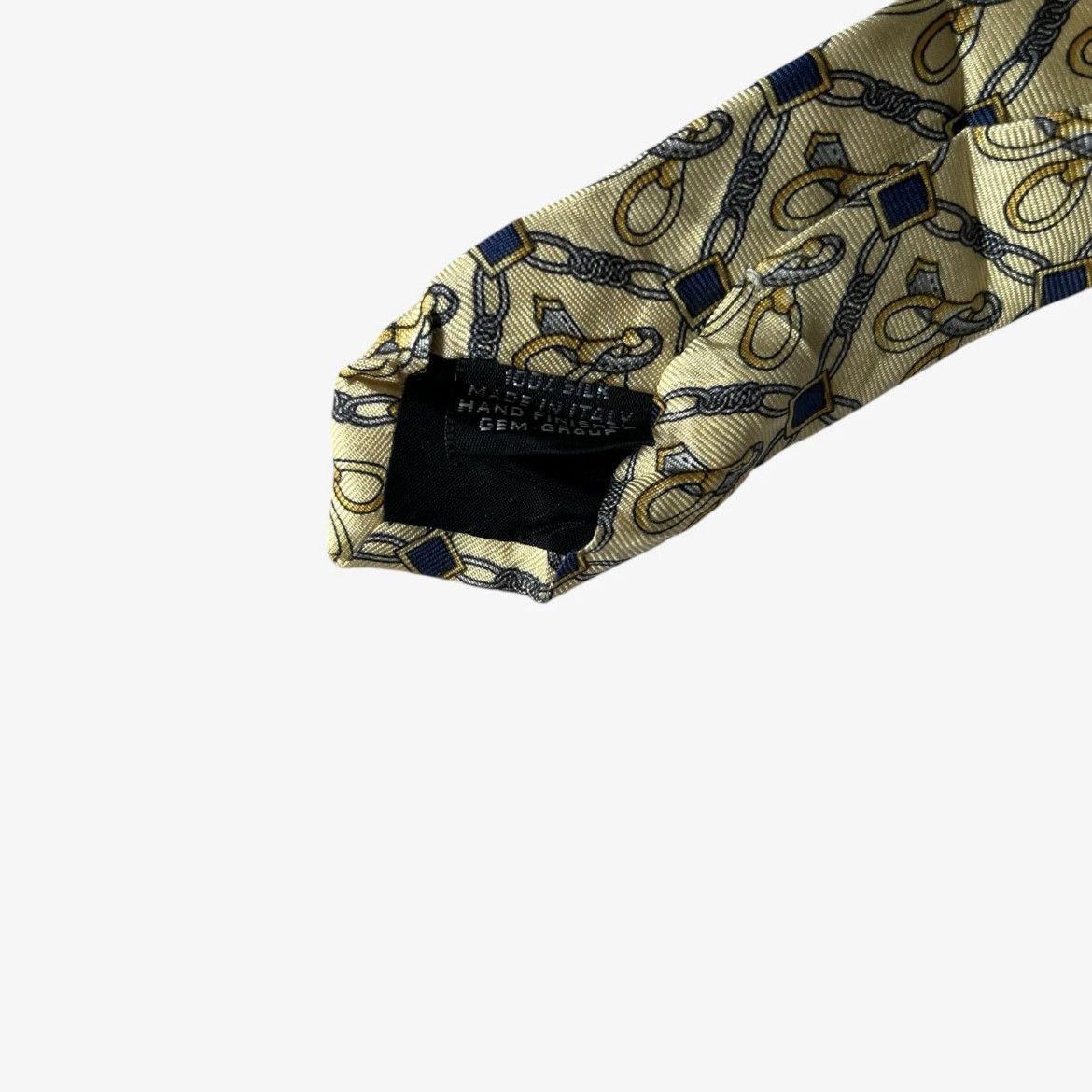 Paolo Gucci Vintage Paolo Gucci Equestrian Horsebit Geometric Silk Tie Size ONE SIZE - 4 Thumbnail