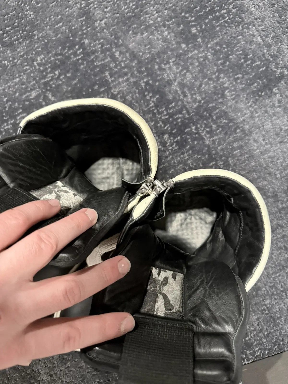 Rick Owens Rick Owens “Big Lace” Geobaskets Size US 12 / EU 45 - 6 Thumbnail