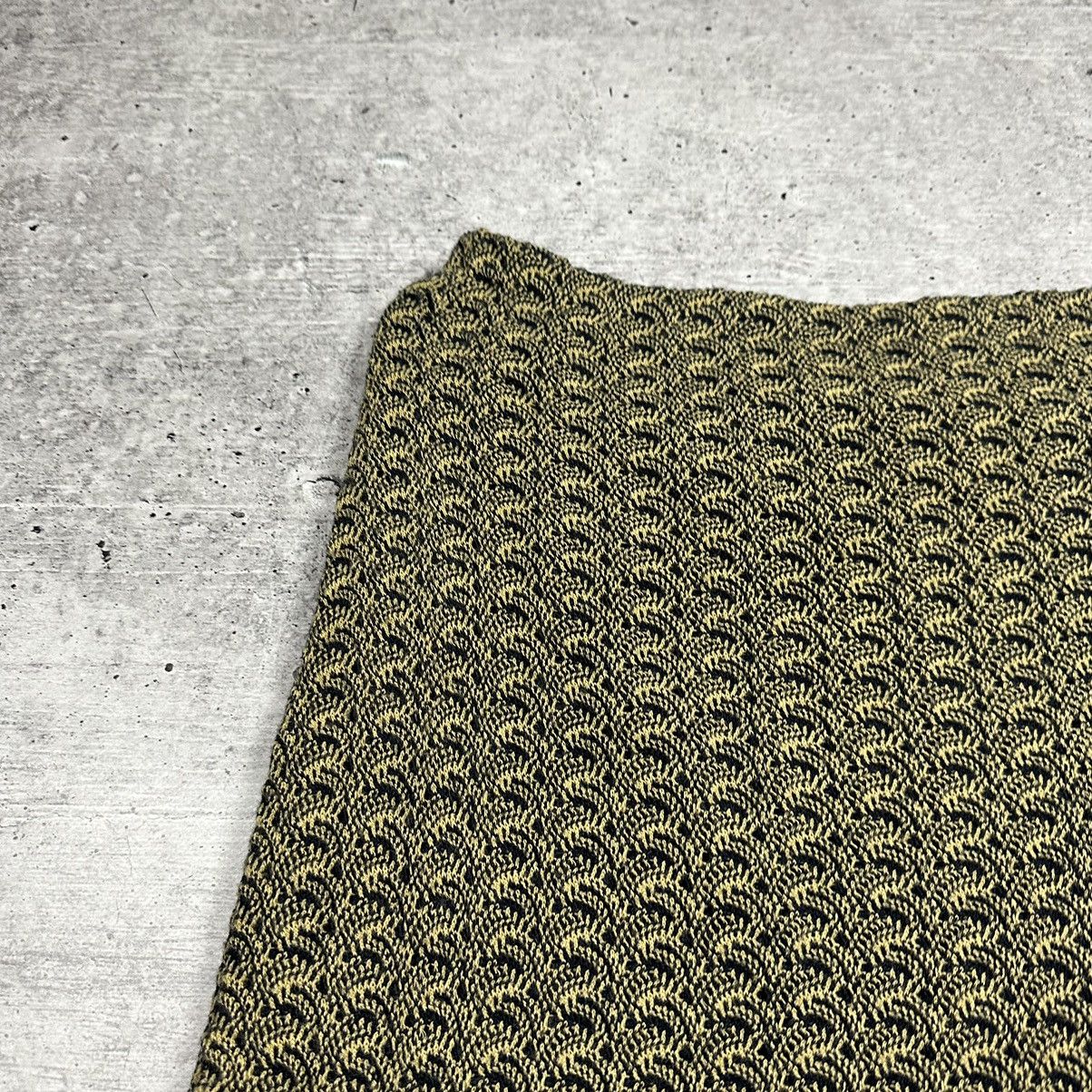 Missoni Vintage Missoni Sport Mini Skirt Zigzag Design Wool Gold Size 28" / US 6 / IT 42 - 8 Thumbnail