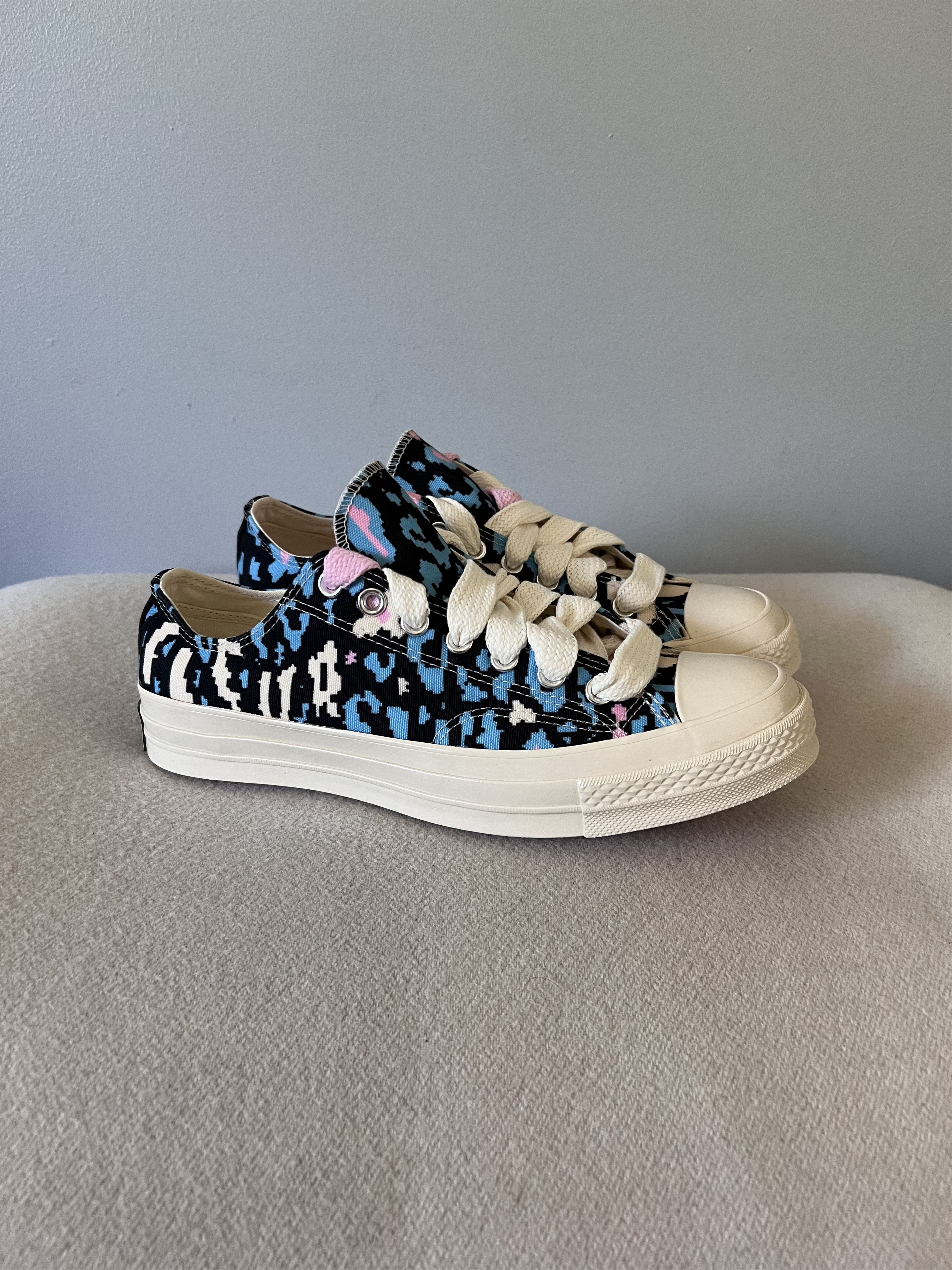 Golf le Fleur Converse Chuck 70 Ox in Teal Leopard Digi Camo