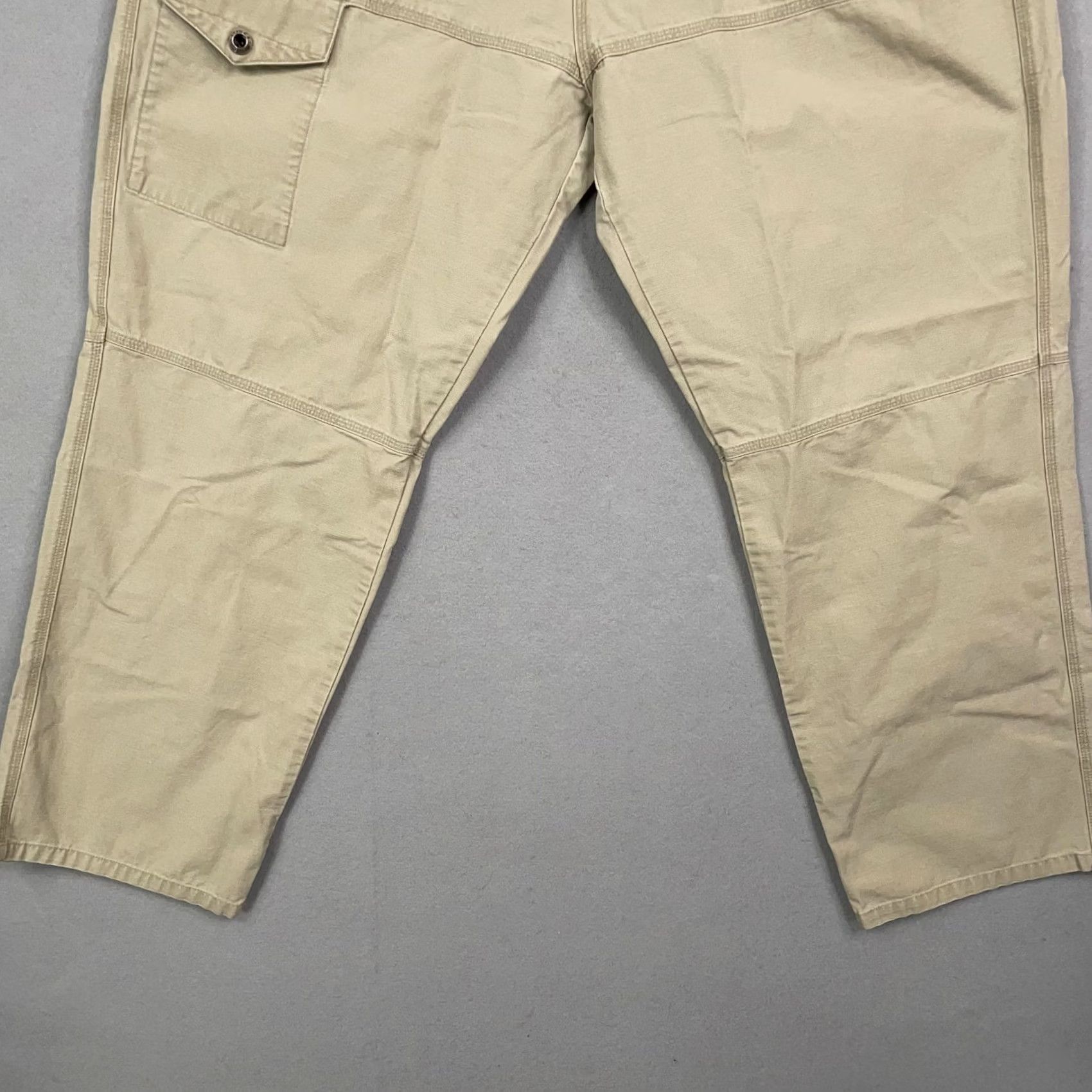 Avirex Avirex Pants Mens 42 Khaki Carpenter Workwear Utility Cargo Pockets Zip Fly - Y2K Grunge Size US 42 / EU 58 - 3 Thumbnail
