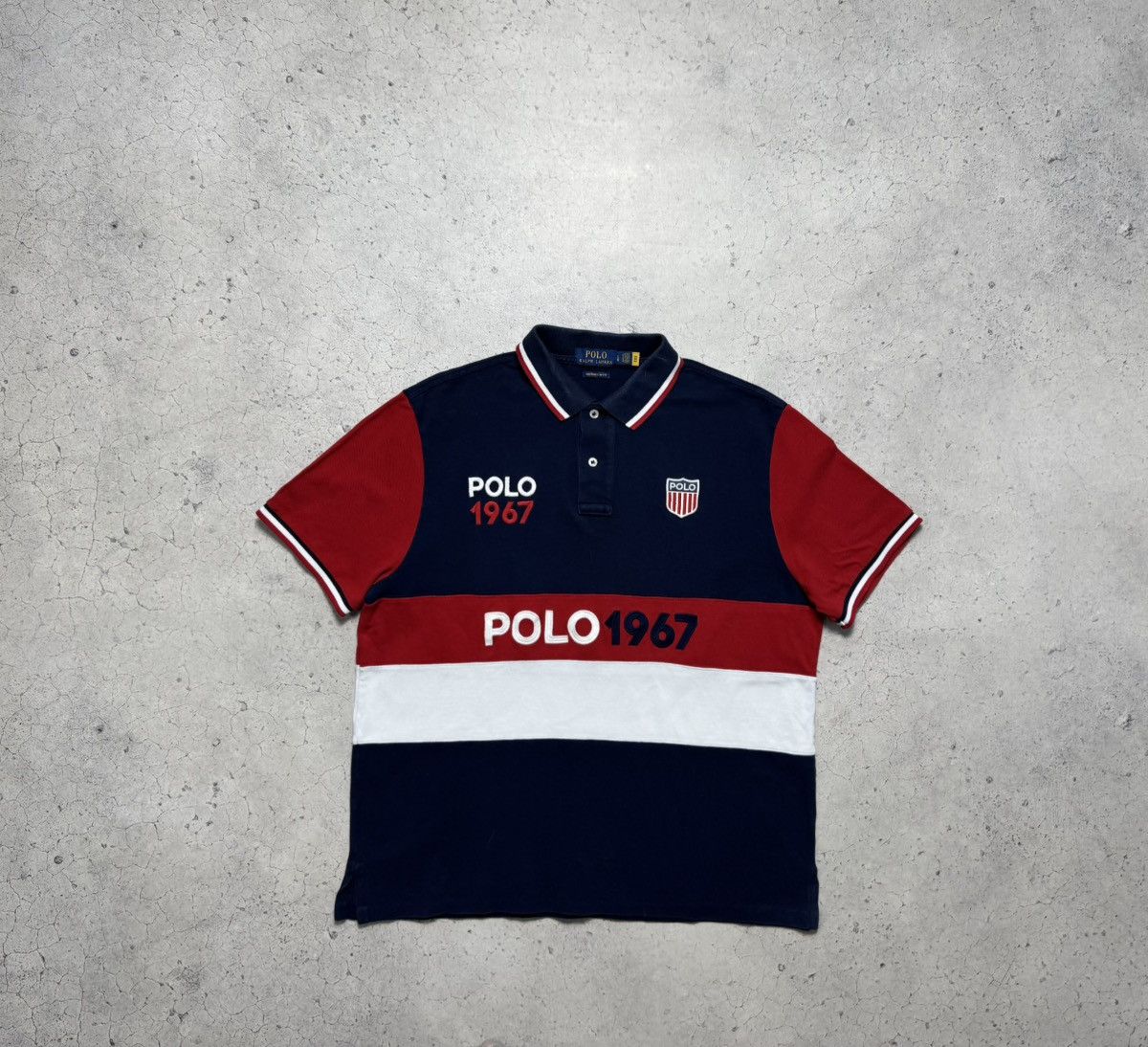 Polo Ralph Lauren Polo Ralph Lauren 1967 USA United States PRL Polo Shirt Size US L / EU 52-54 / 3 - 2 Thumbnail