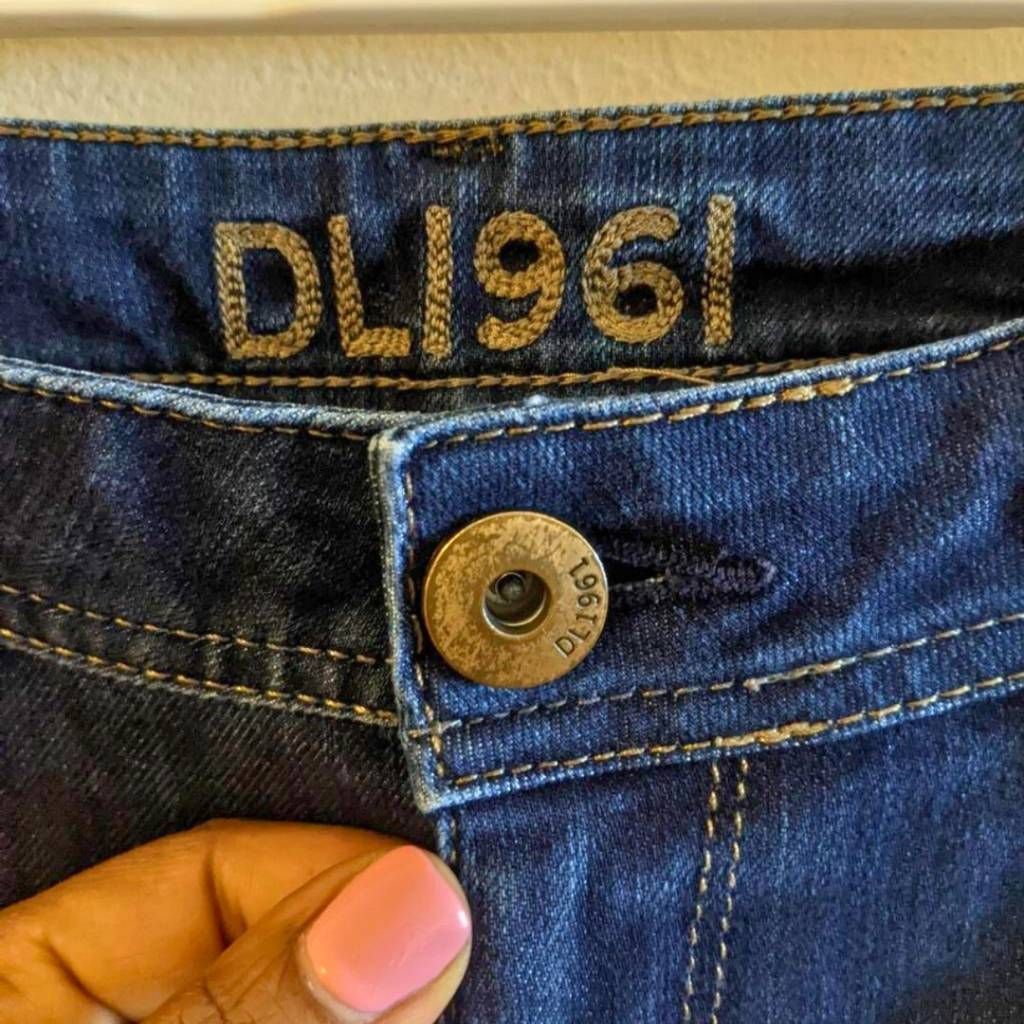 DL1961 DL1961 Grace High Rise Straight Jeans Size 29 Dark Indigo Wa Size 29" - 3 Thumbnail
