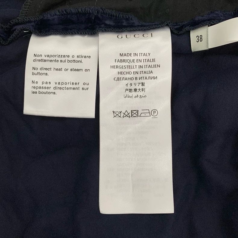 Gucci Gucci Blue corduroy mulberry silk blended casual sweatpants Size US 38 / EU 54 - 7 Thumbnail