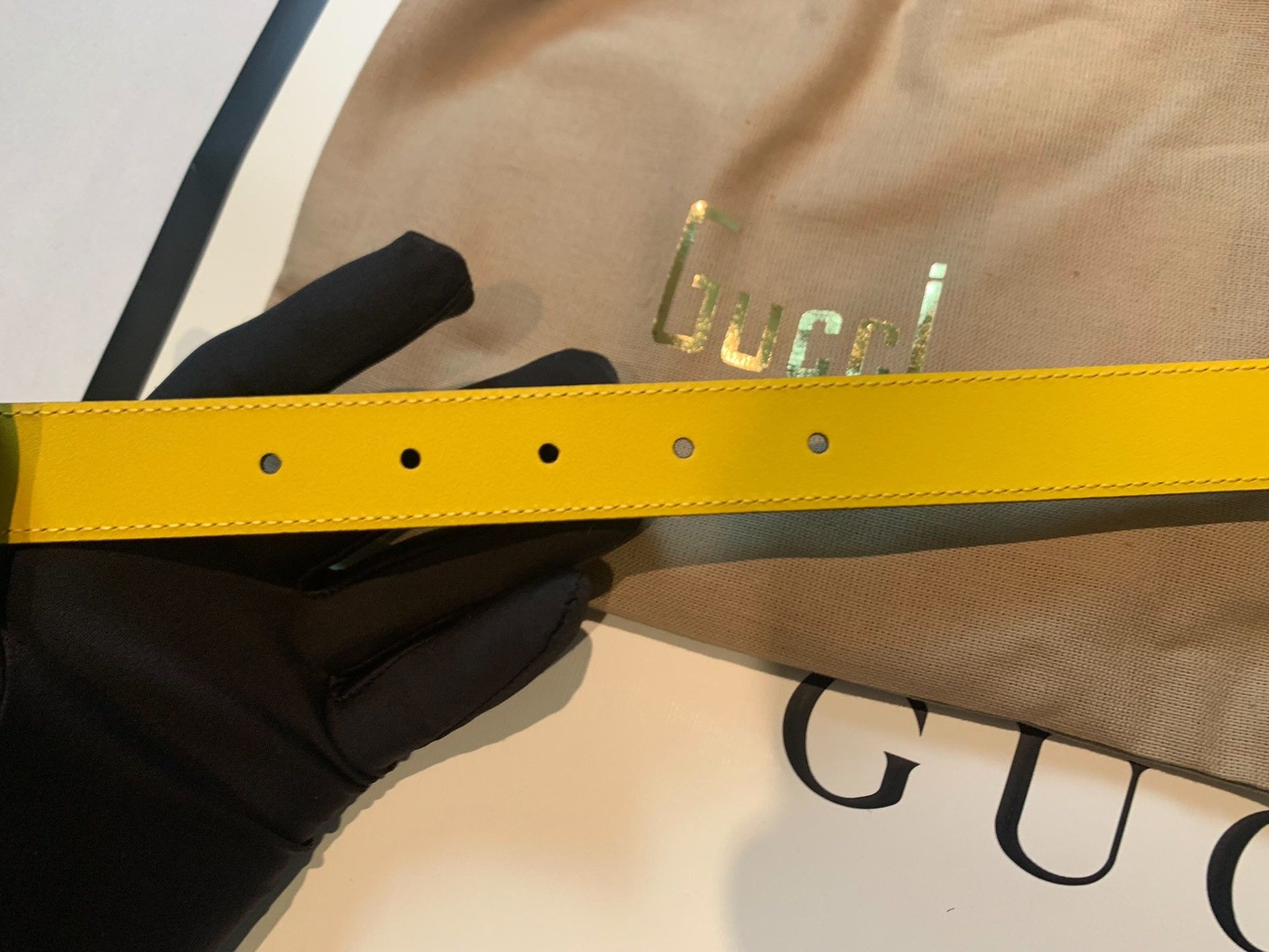 Gucci Gucci's new polk dot full-print belt belt 2501-Nextarrow Size ONE SIZE - 3 Thumbnail