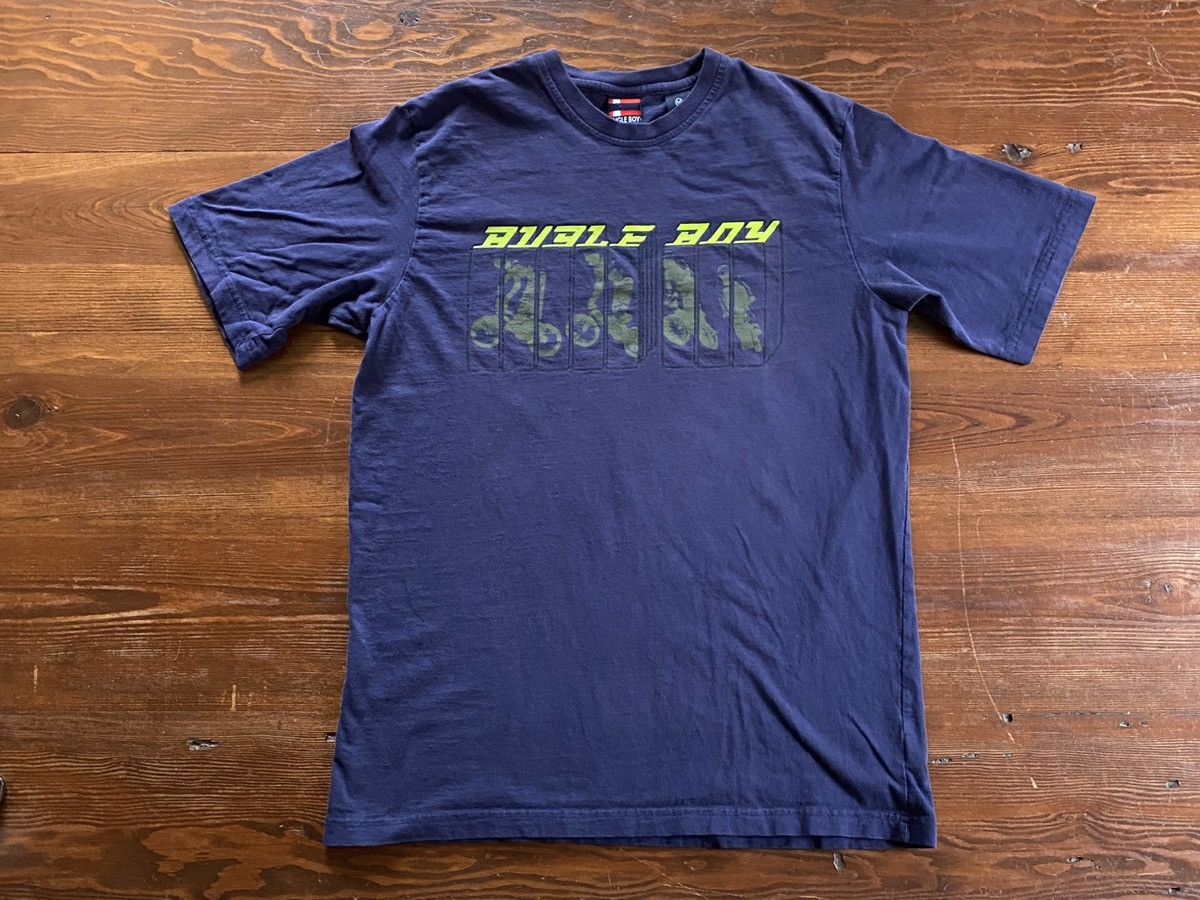 Bugle Boy Vintage 90’s Bugle Boy BMX Double Sided Navy Tee Size US M / EU 48-50 / 2 - 2 Thumbnail