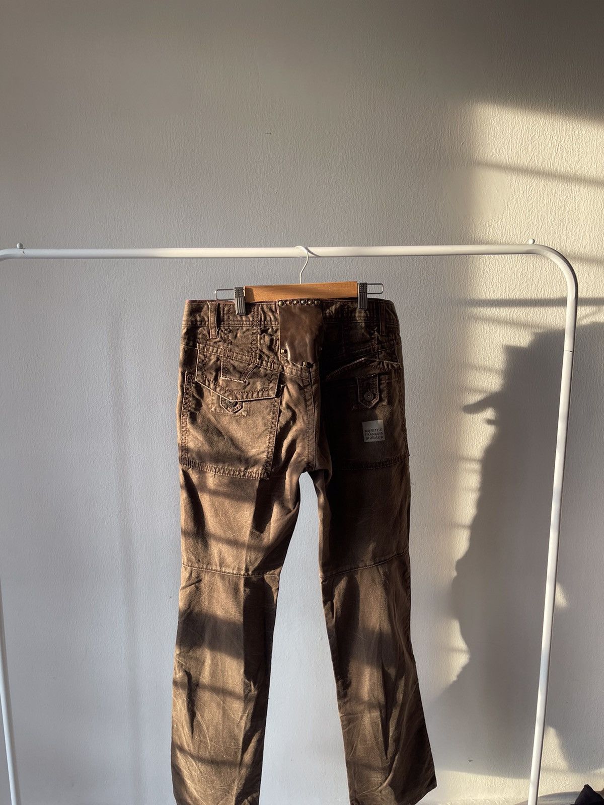 Marithe + Francois Girbaud 90s Marithe Francois Girbaud Leather paded part Pants A6 Size US 30 / EU 46 - 9 Thumbnail